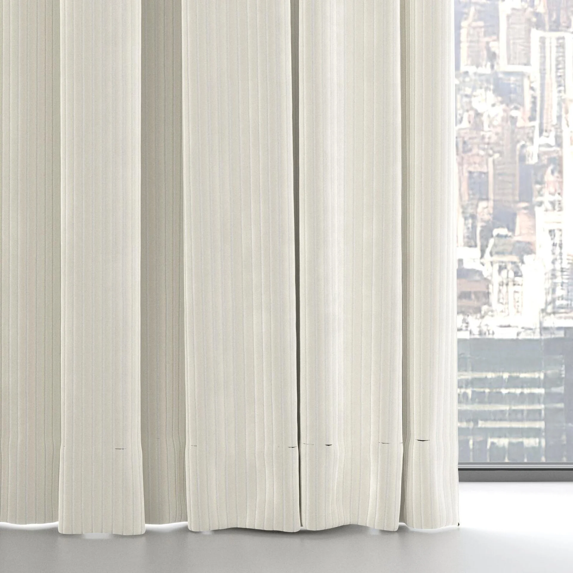 Bottom view of Embrace Cream, on hidden rail