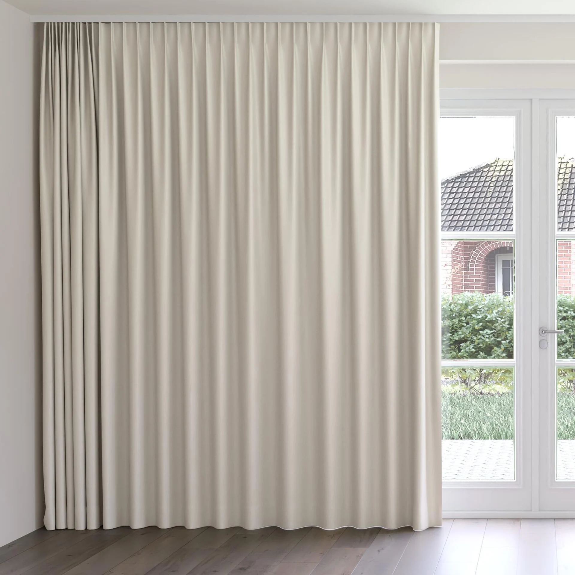 Front view of Eternal Oyster, on curtain rail