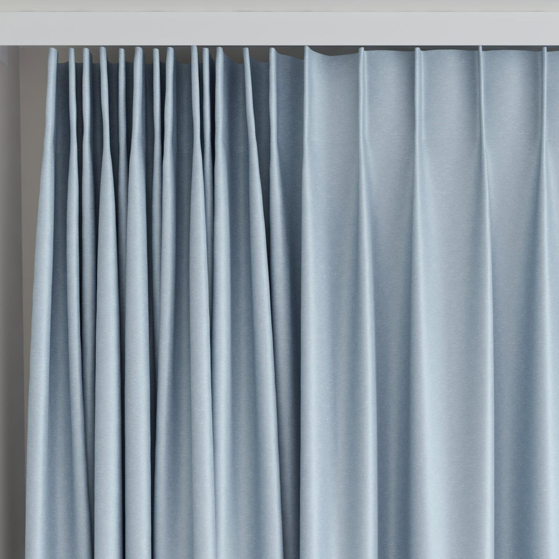 Top view of Stellar Blackout Cloud, on curtain rail