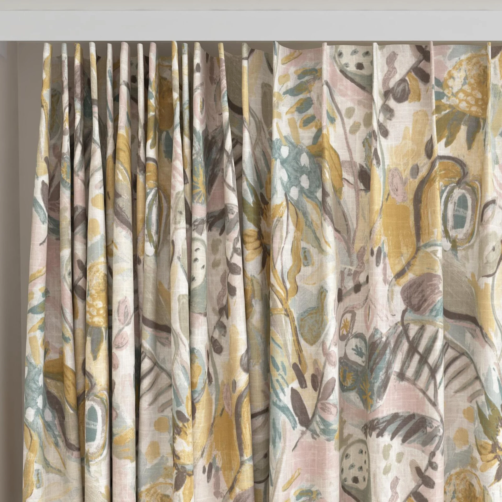 Top view of Charleston Meadow, on curtain rail