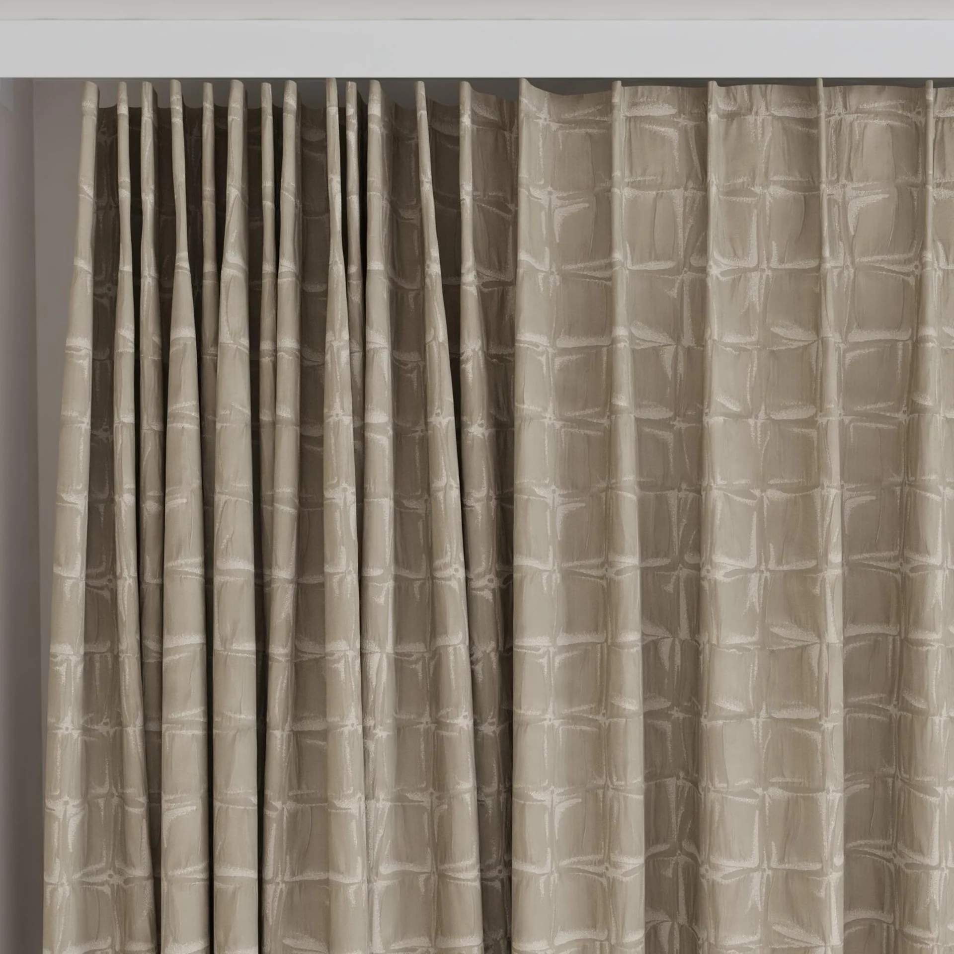 Top view of Novella Plaza, on curtain rail