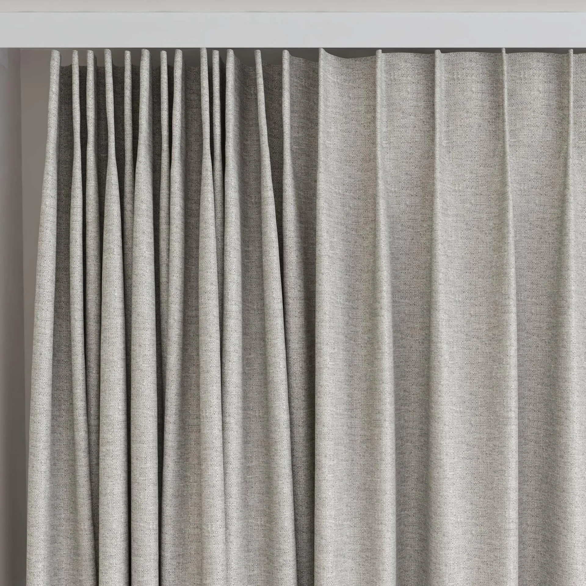 Top view of Bravo Aluminium, on curtain rail