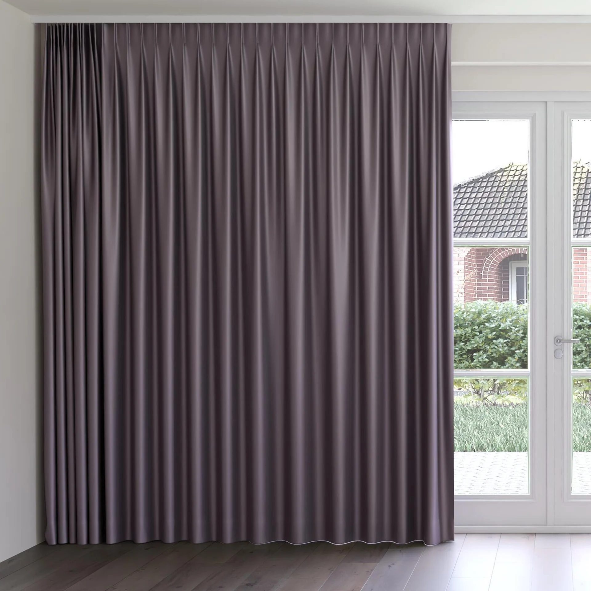 Front view of North Face Iris, on curtain rail