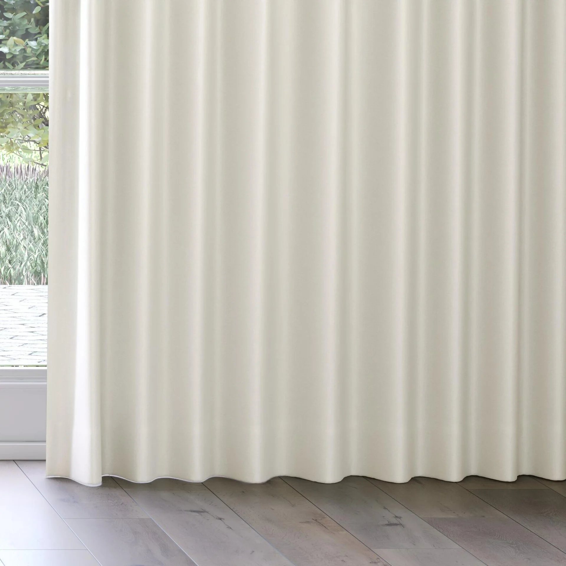 Bottom view of Grove Nougat, on curtain rail