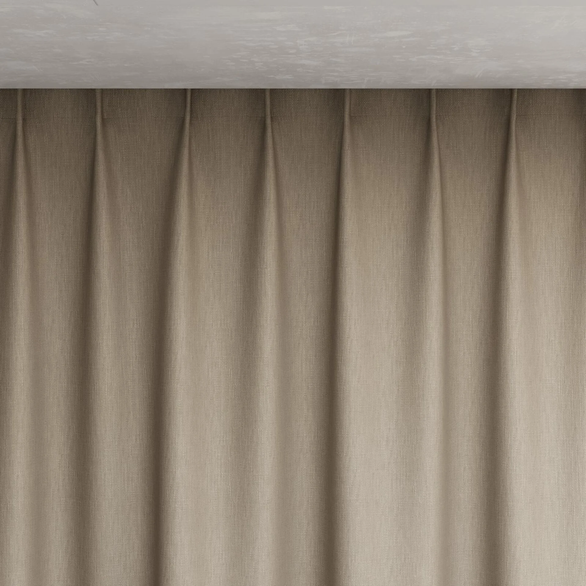 Top view of Cordoba Earth, pinch pleat