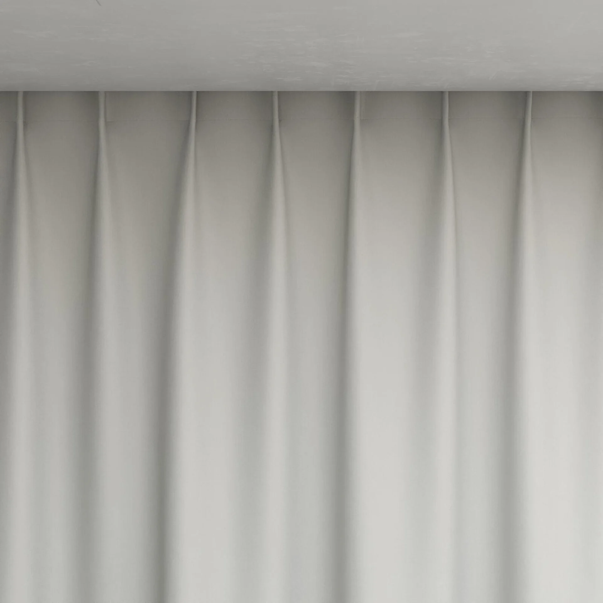 Top view of Kidglove Ivory, pinch pleat