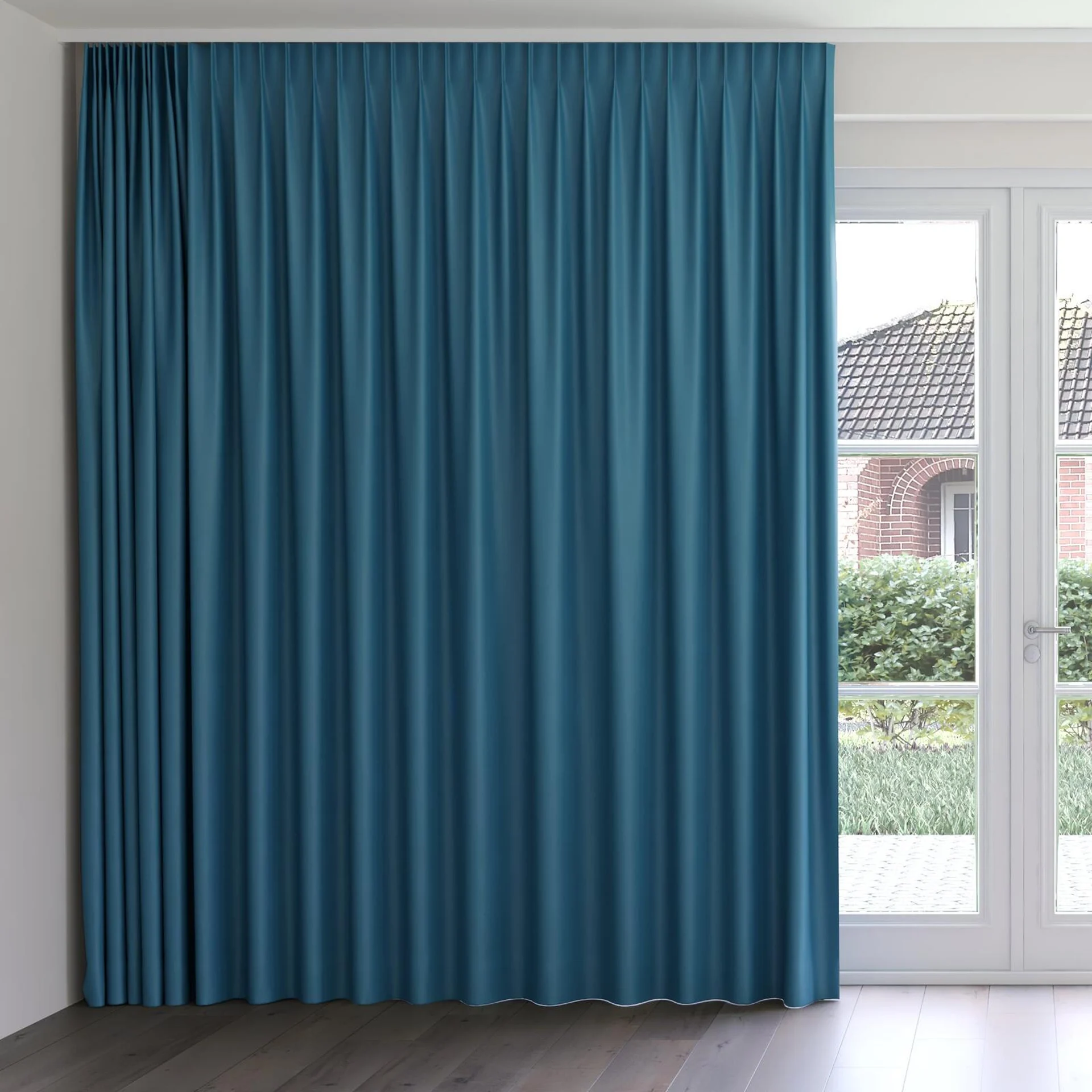 Front view of Blockbuster Spa, on curtain rail