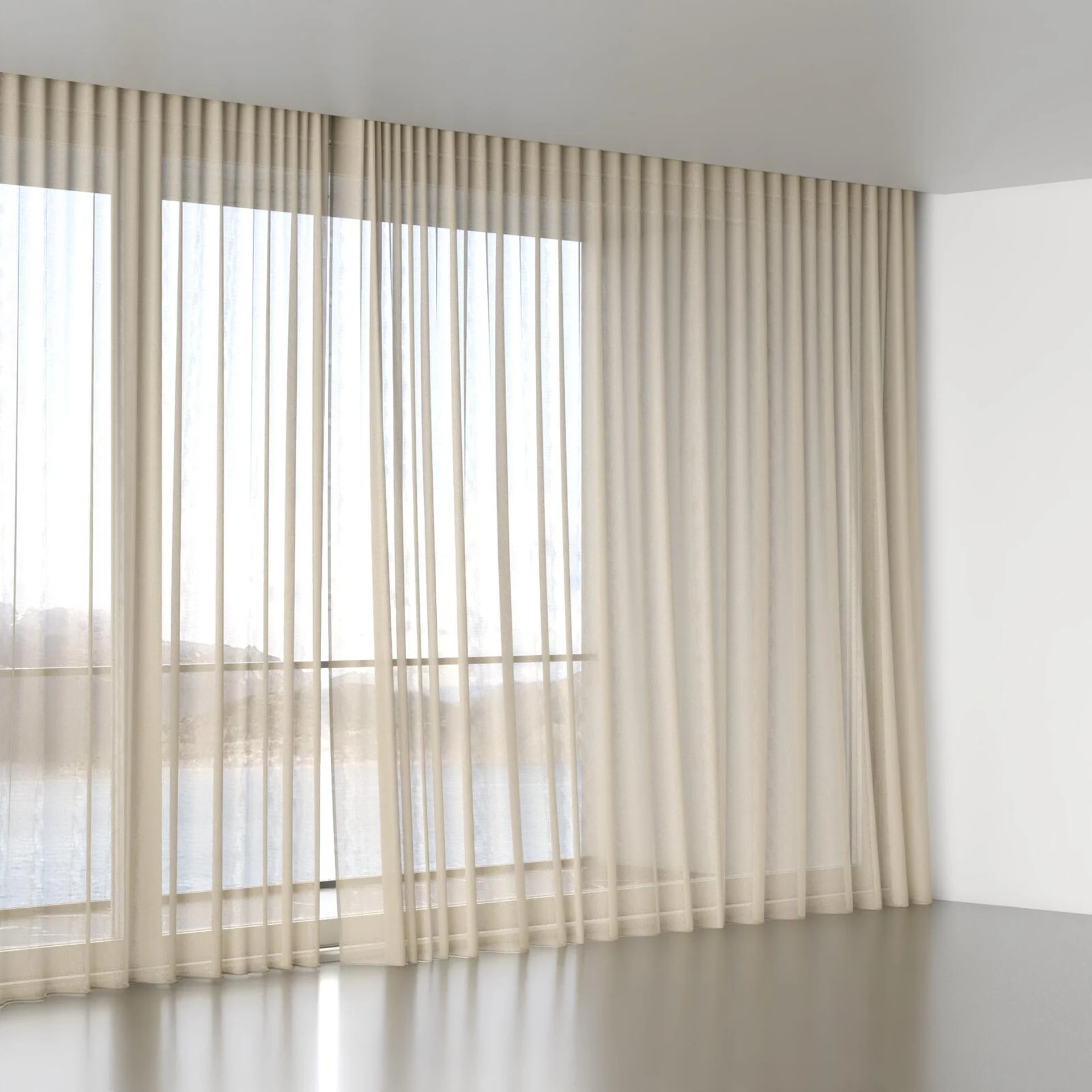 Full view of Jermian Gold, wave pleat