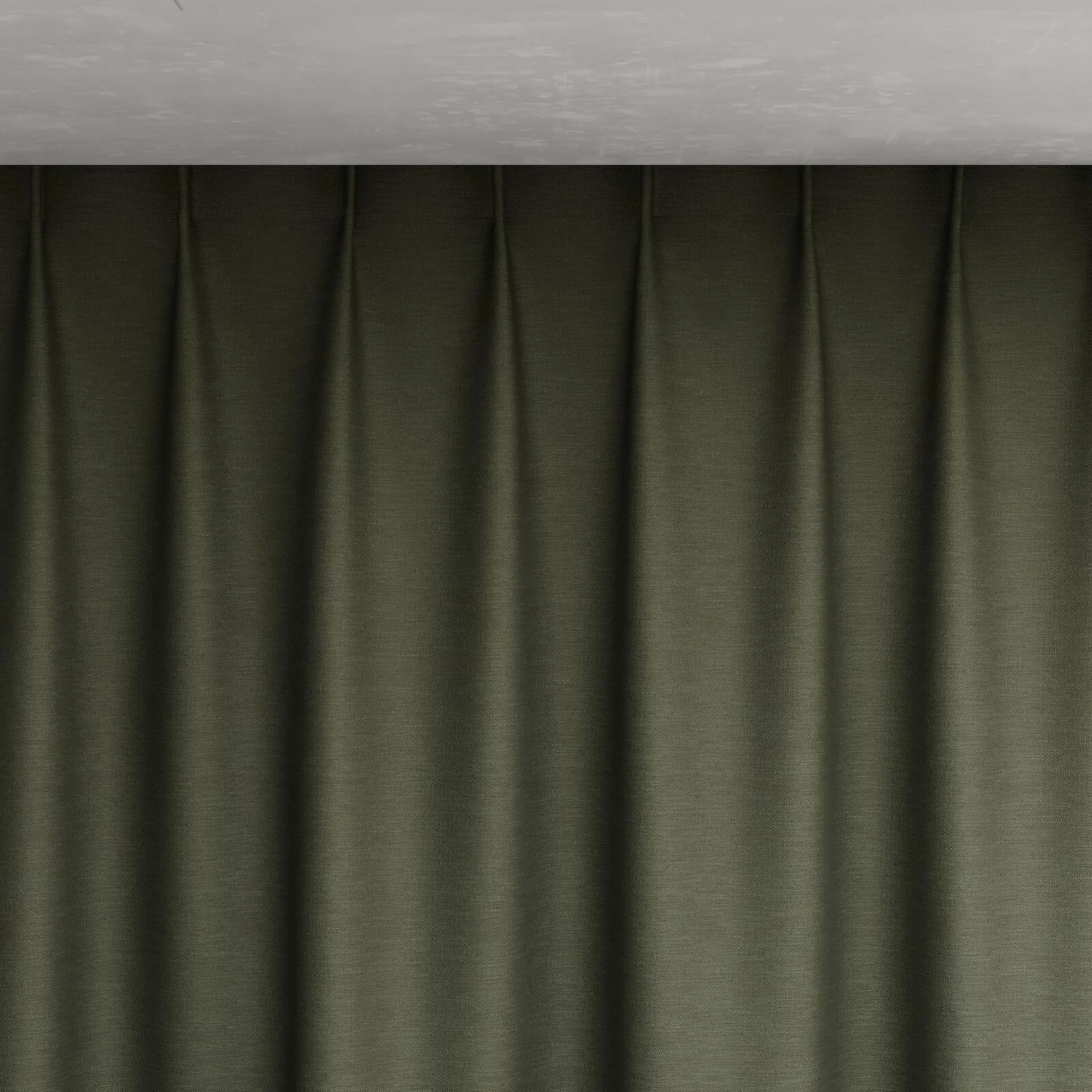 Top view of Colourwash Eco Forest, pinch pleat