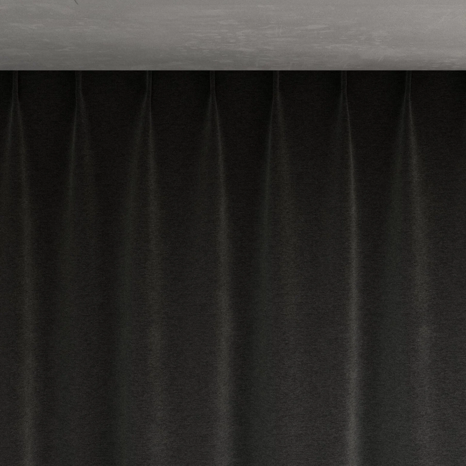 Top view of Geneva Charcoal, pinch pleat