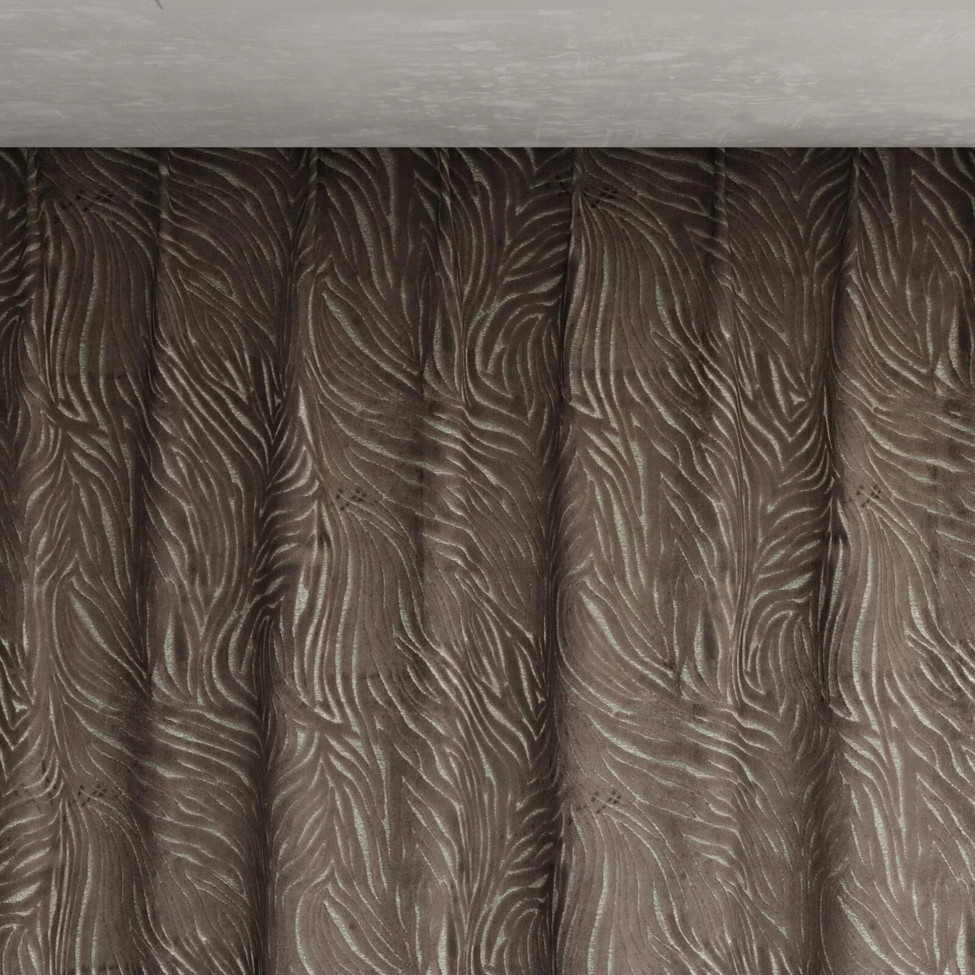 Top view of Principal Gargoyle, pinch pleat