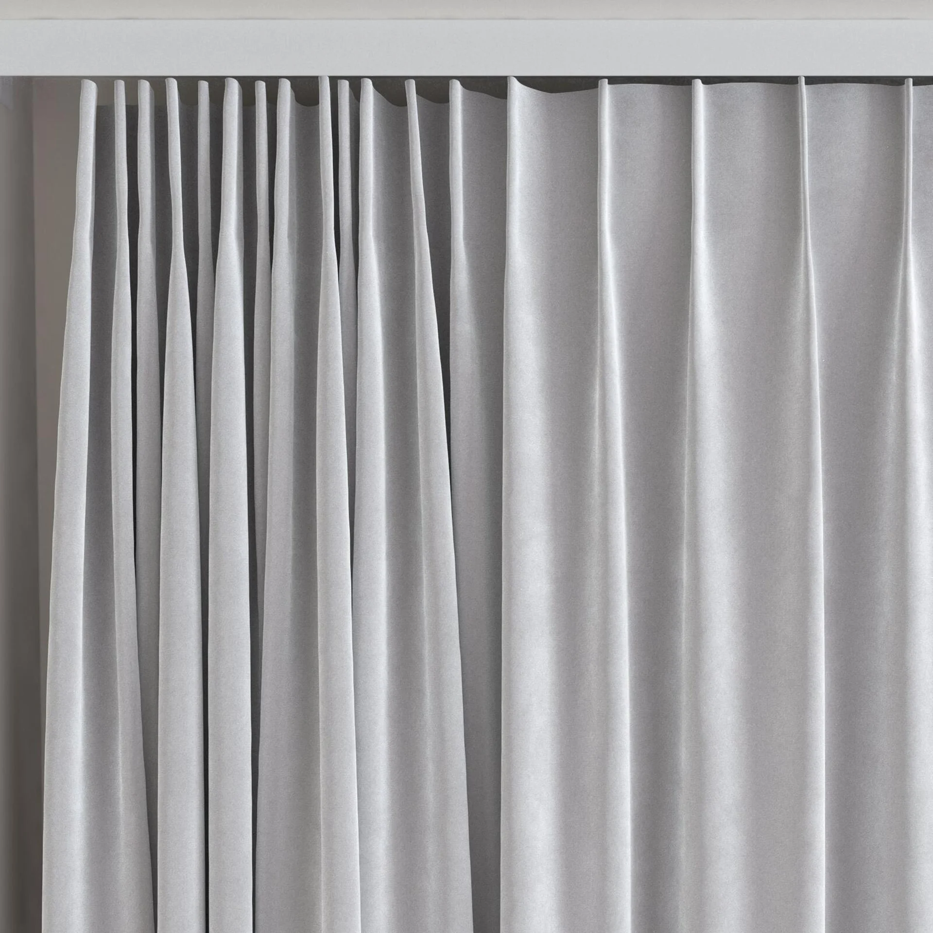 Top view of Vienna Crystal, on curtain rail