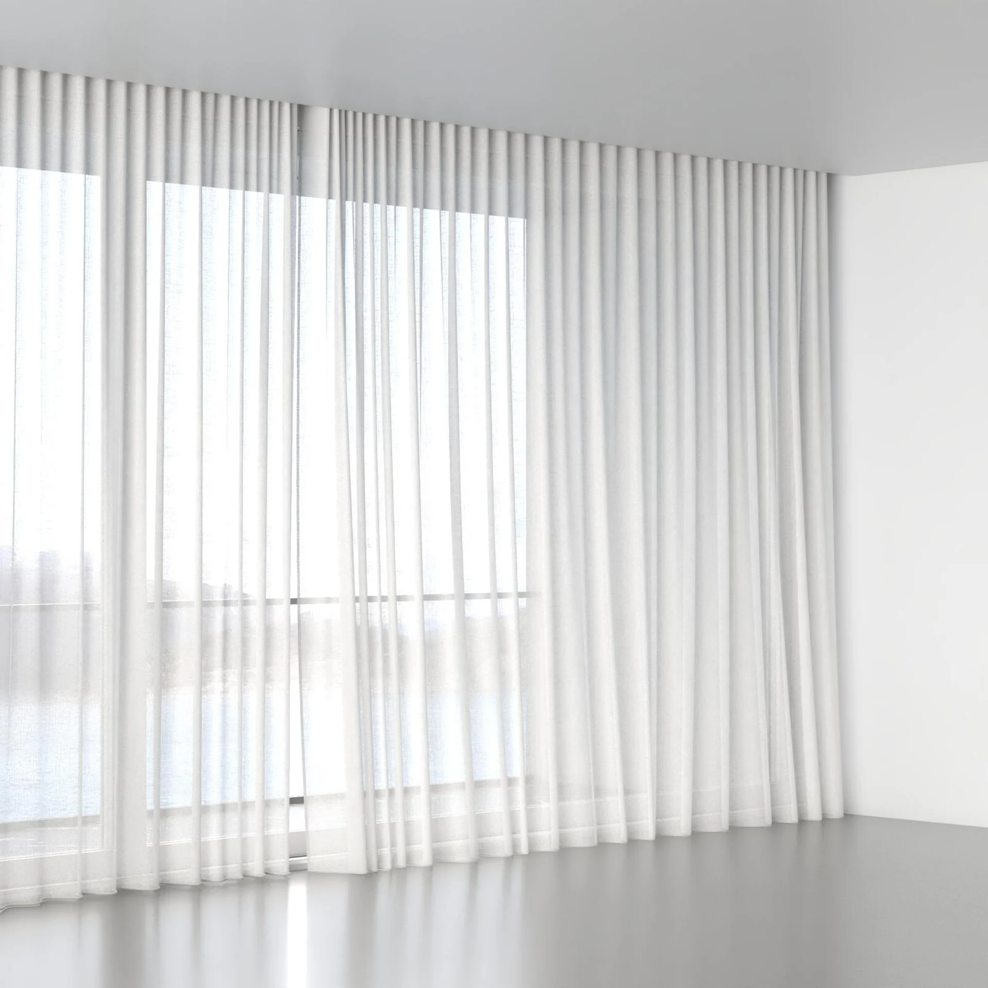 Full view of Fabiola Champagne, wave pleat