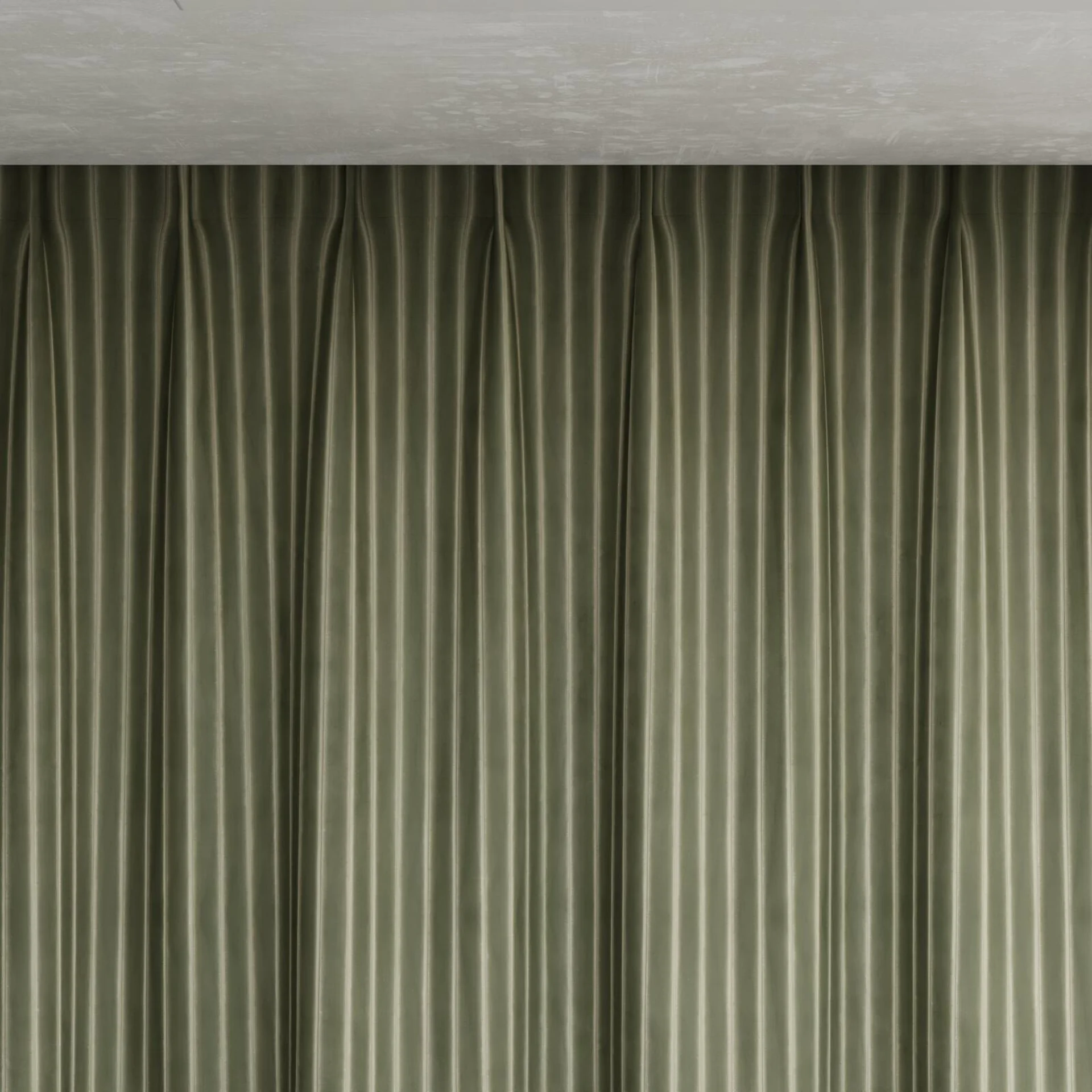 Top view of Cordial Seagrass, pinch pleat