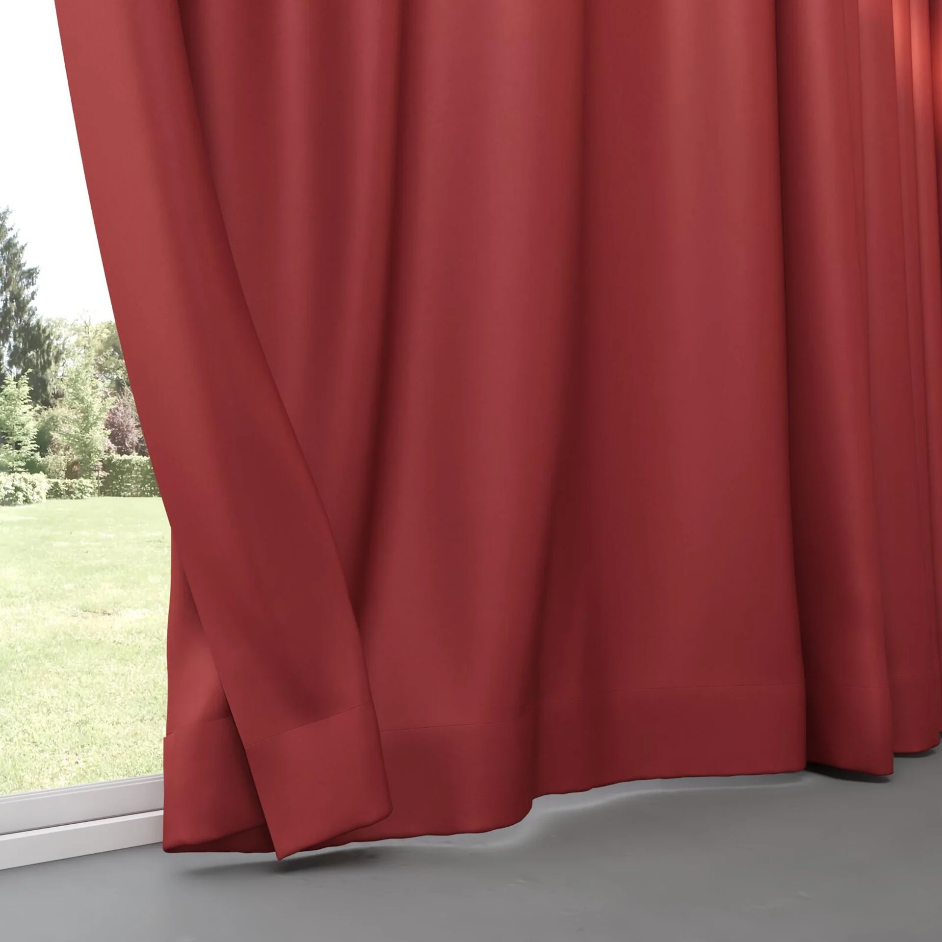 Bottom view of Re-Vive Rouge, pinch pleat