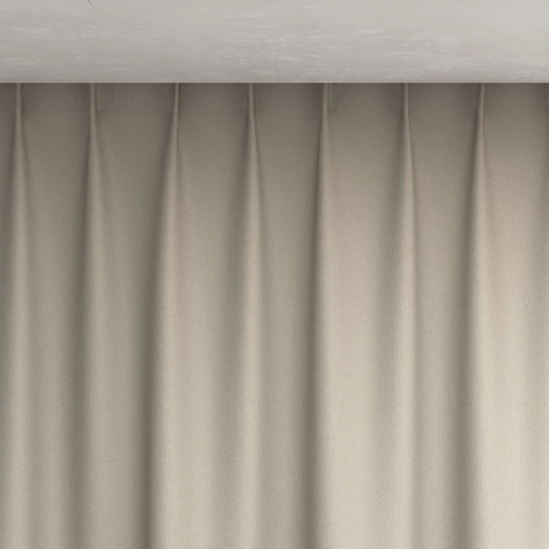 Top view of Excel Chinchilla, pinch pleat