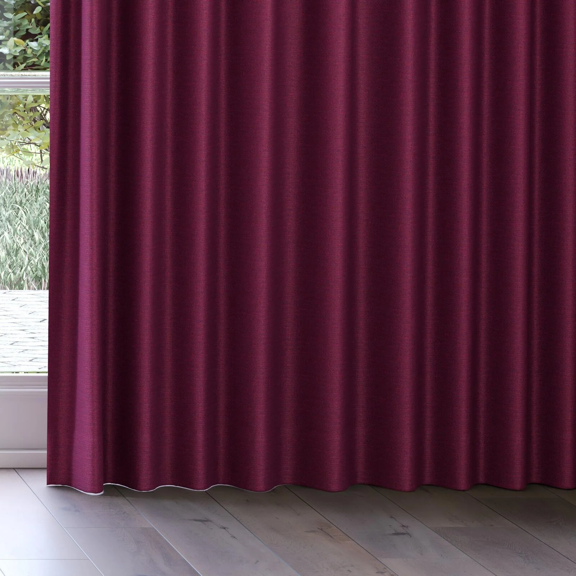 Bottom view of Saturn Crocus, on curtain rail