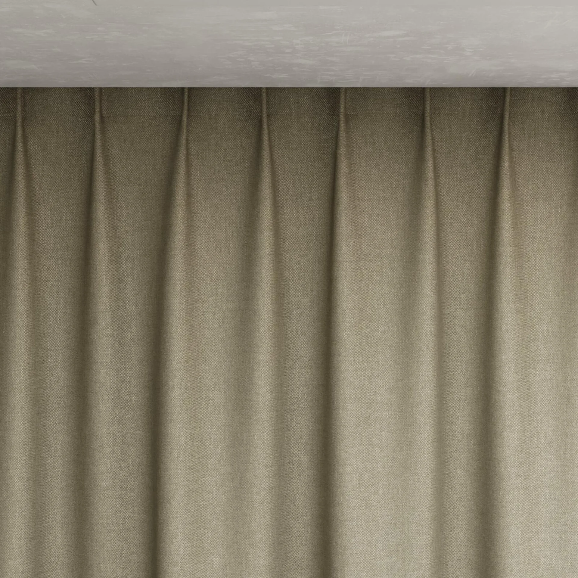 Top view of Perfecto Cement, pinch pleat