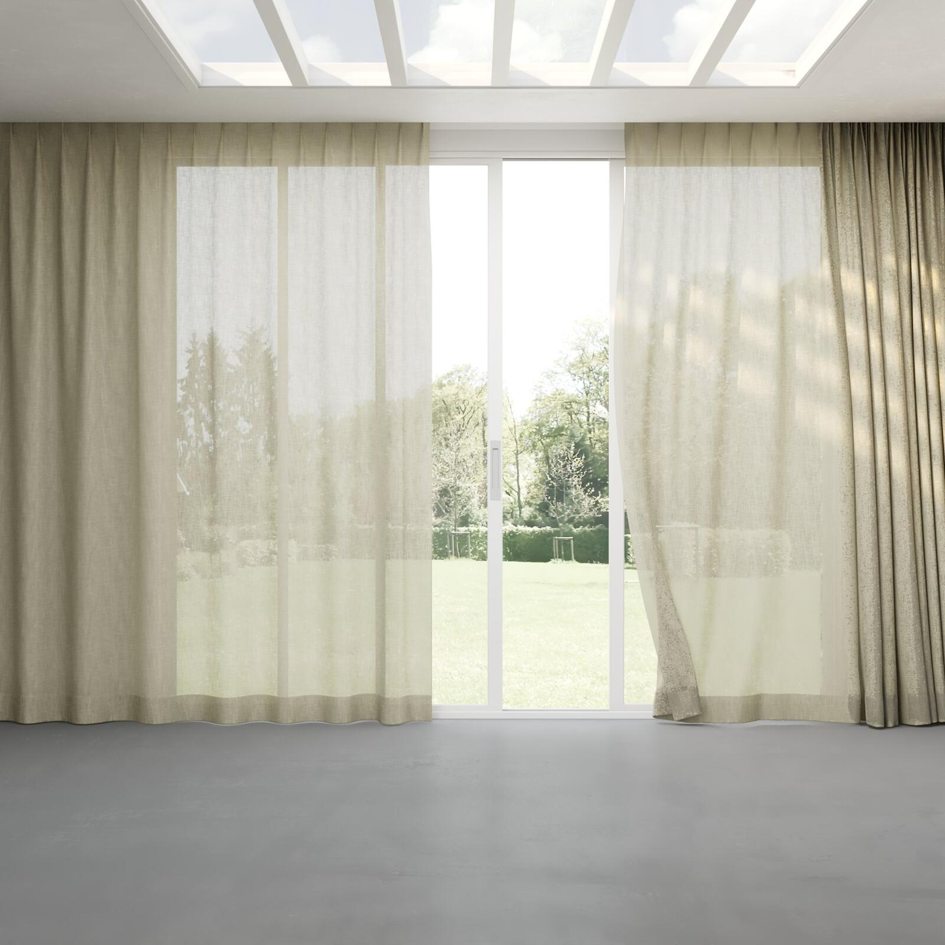 Full view of Motion Nile, pinch pleat