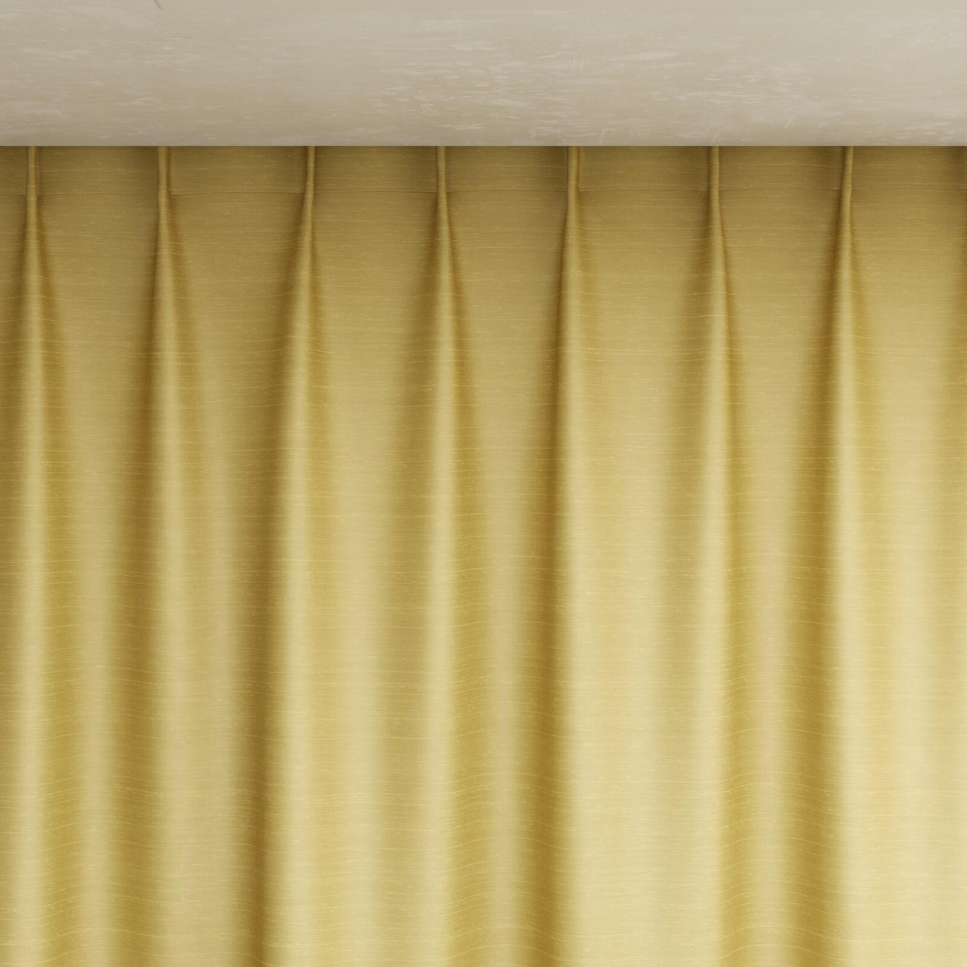 Top view of Silky Straw, pinch pleat