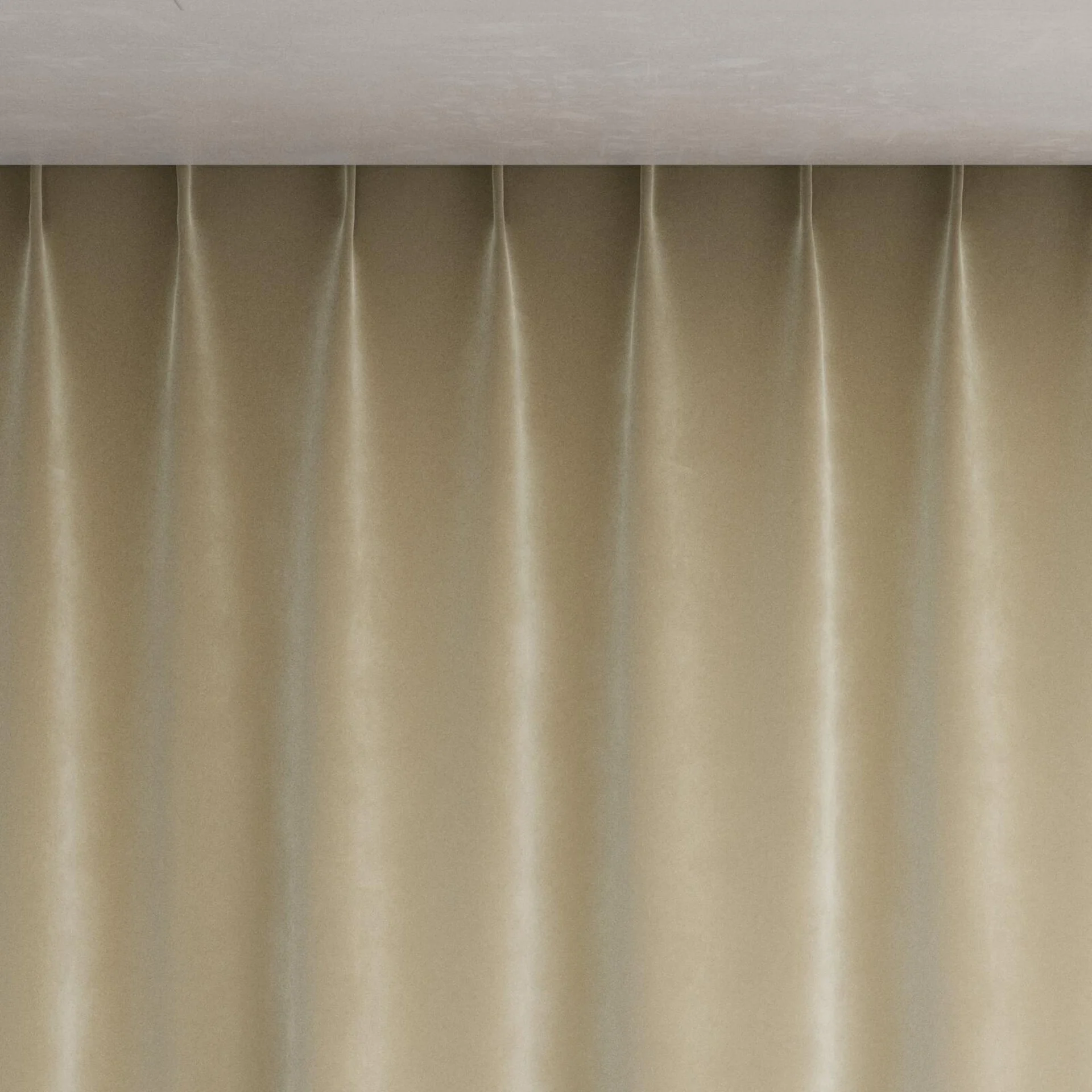 Top view of Vienna Suede, pinch pleat