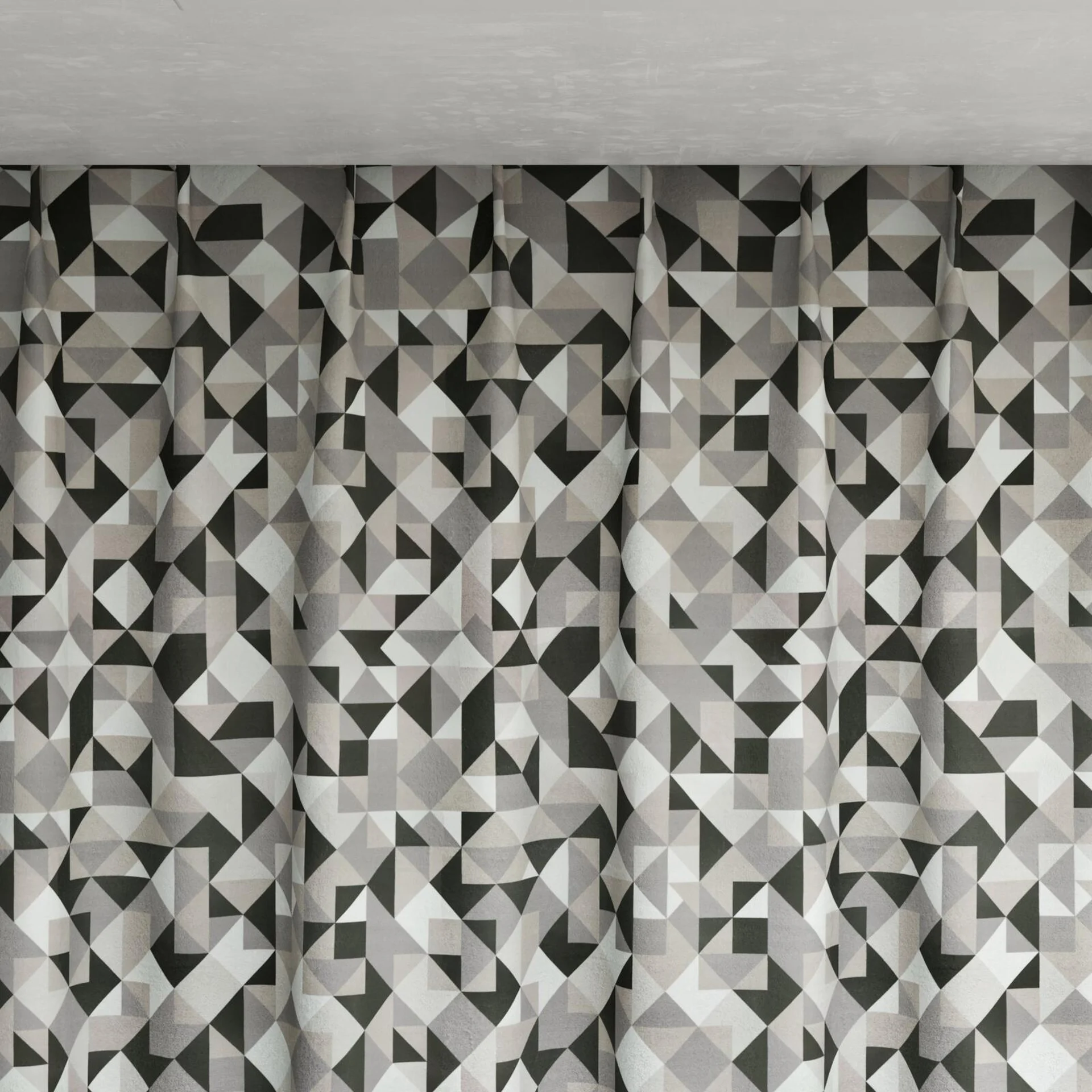 Top view of Junko Silver, pinch pleat