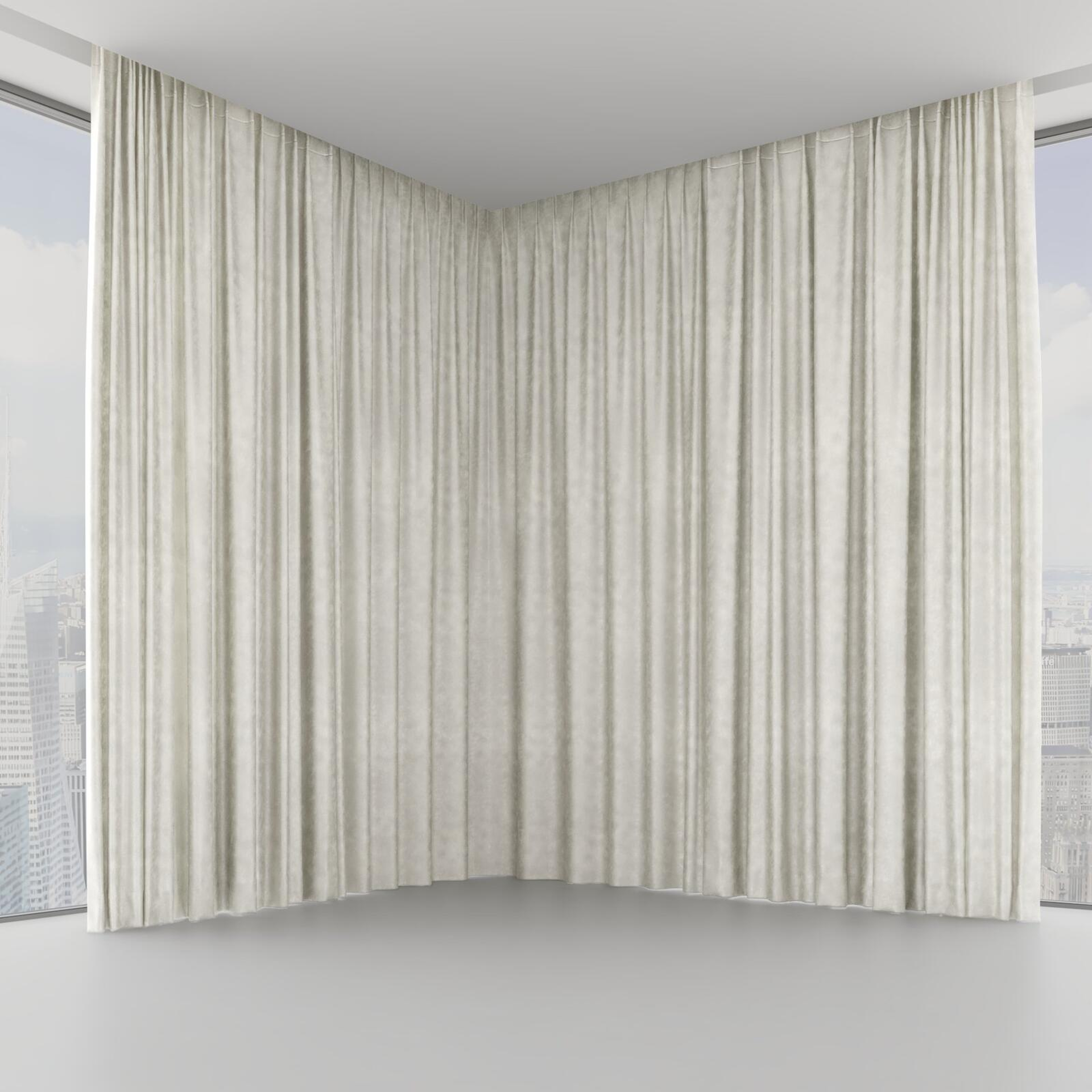Front view of Fizz Wool, on hidden rail