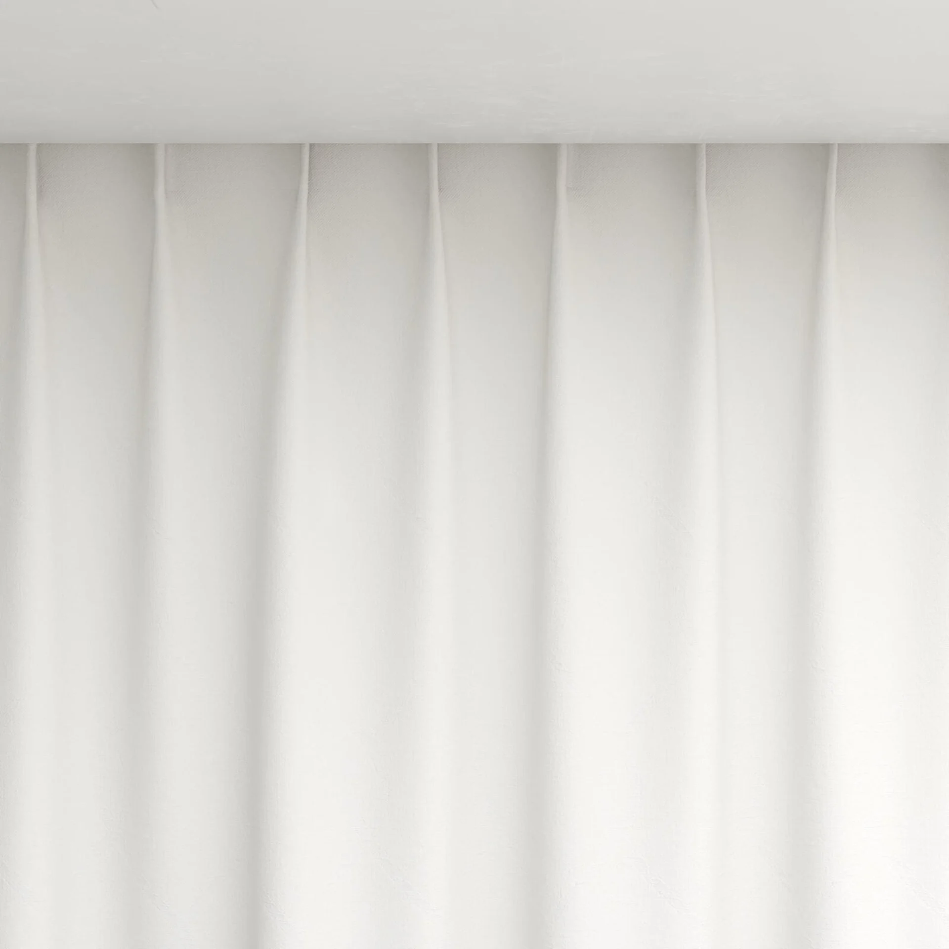 Top view of Latimer Blanc, pinch pleat