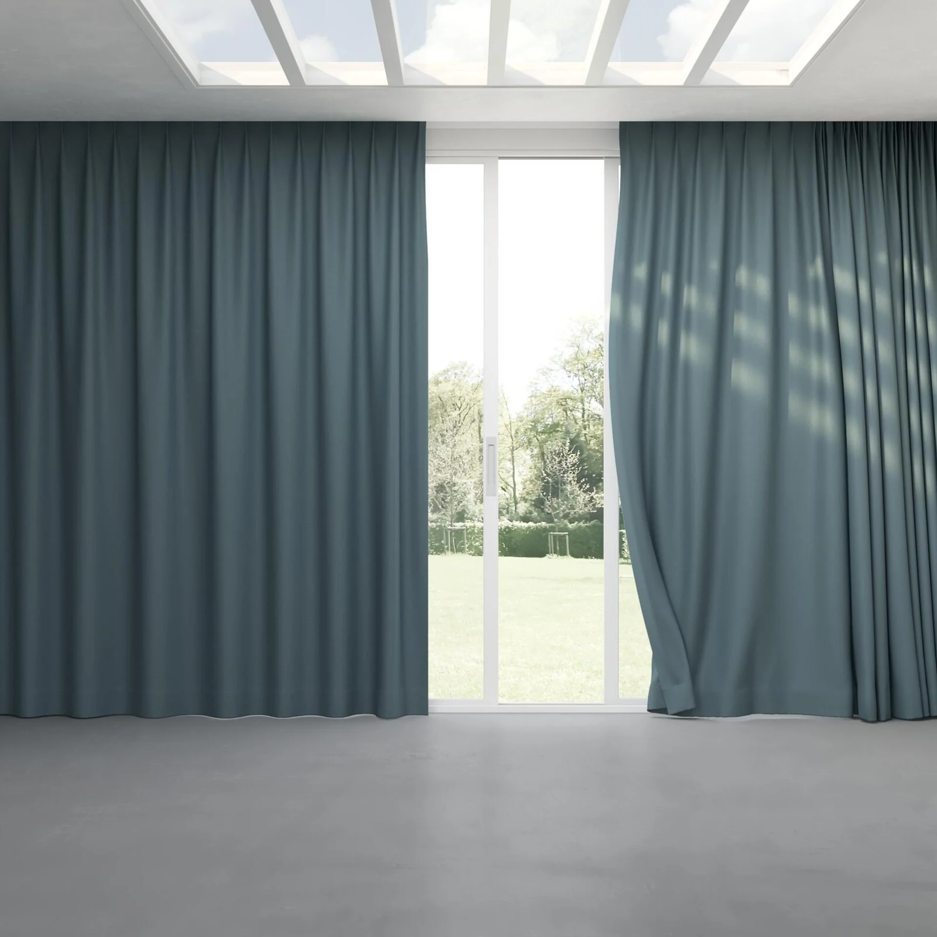 Full view of Eternal Lake, pinch pleat
