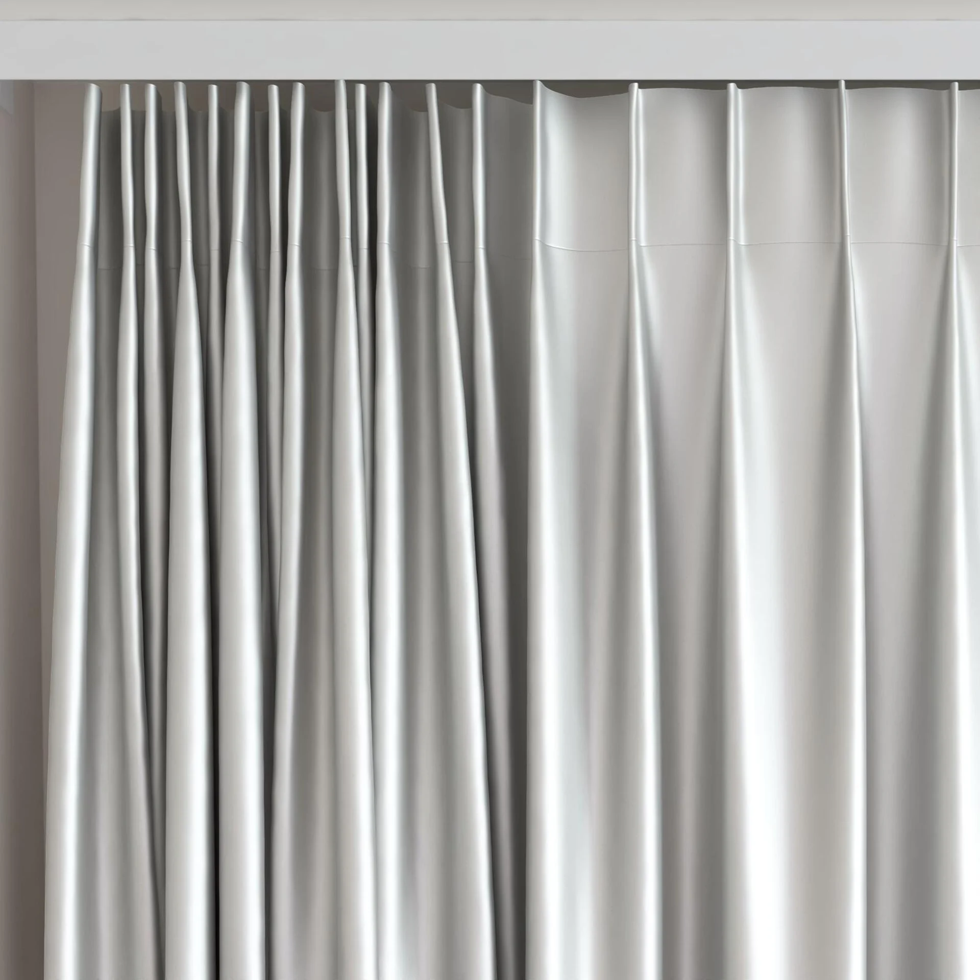 Top view of North Face Steel, on curtain rail