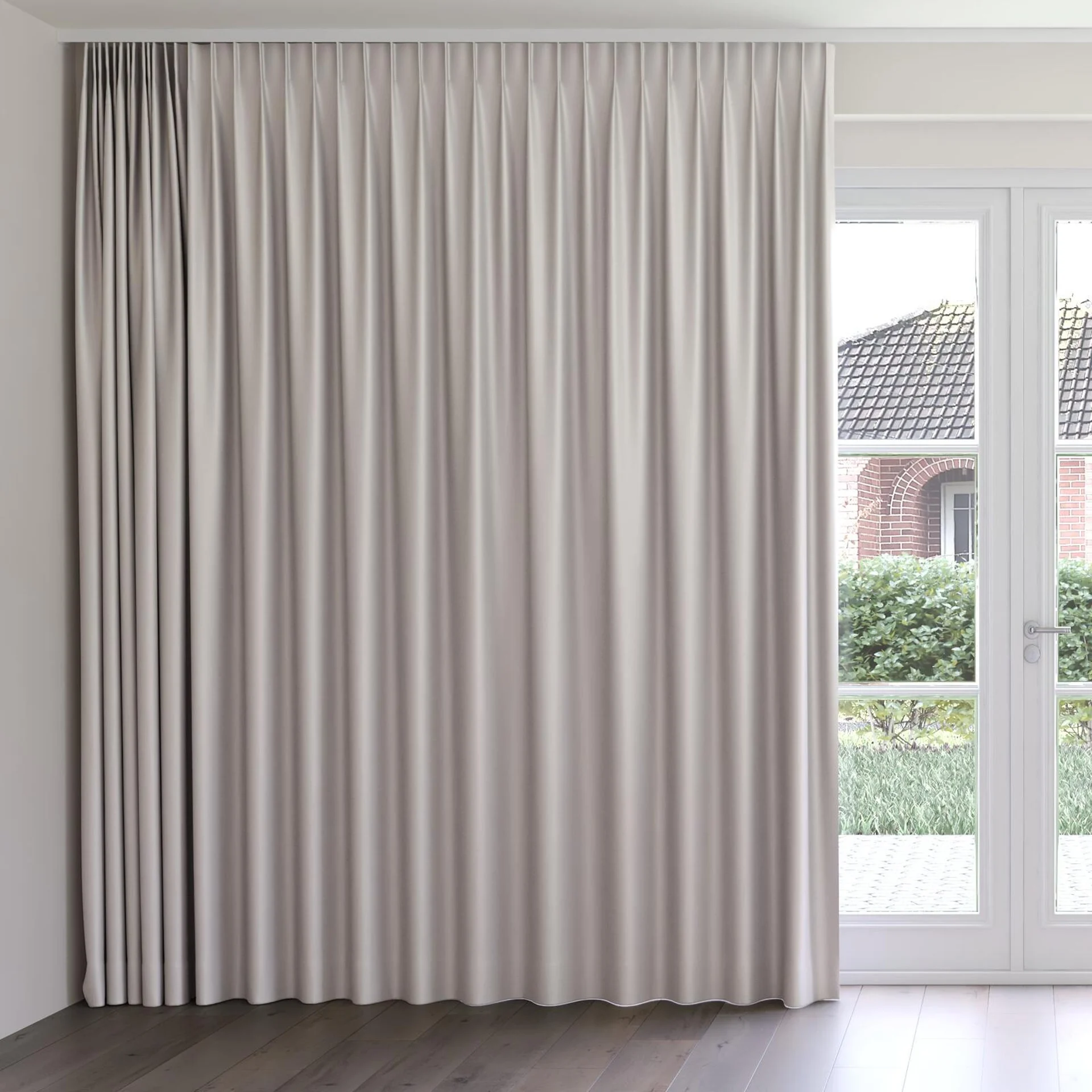 Front view of Stallion 2 UC Vapour, on curtain rail