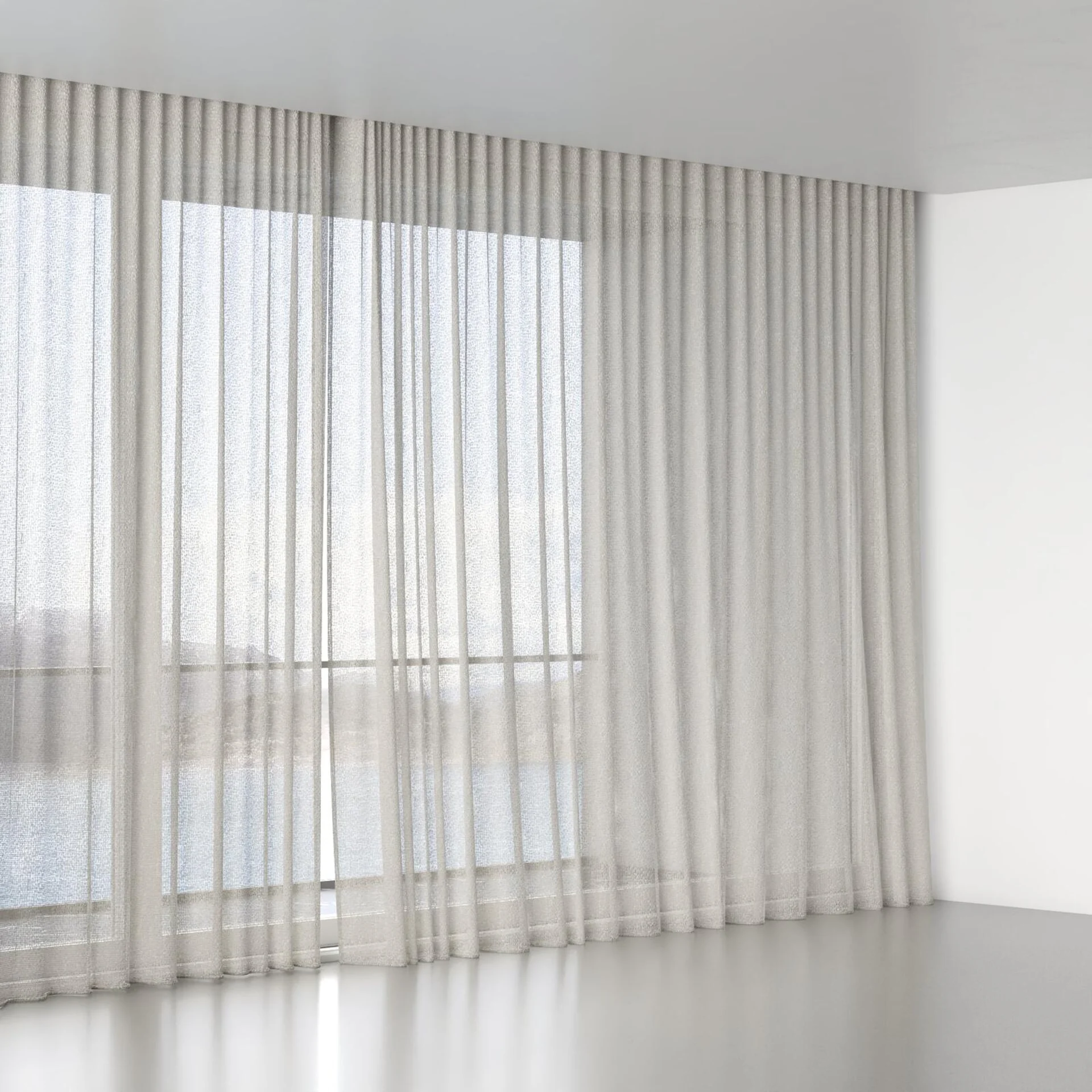 Full view of Totto Salt, wave pleat