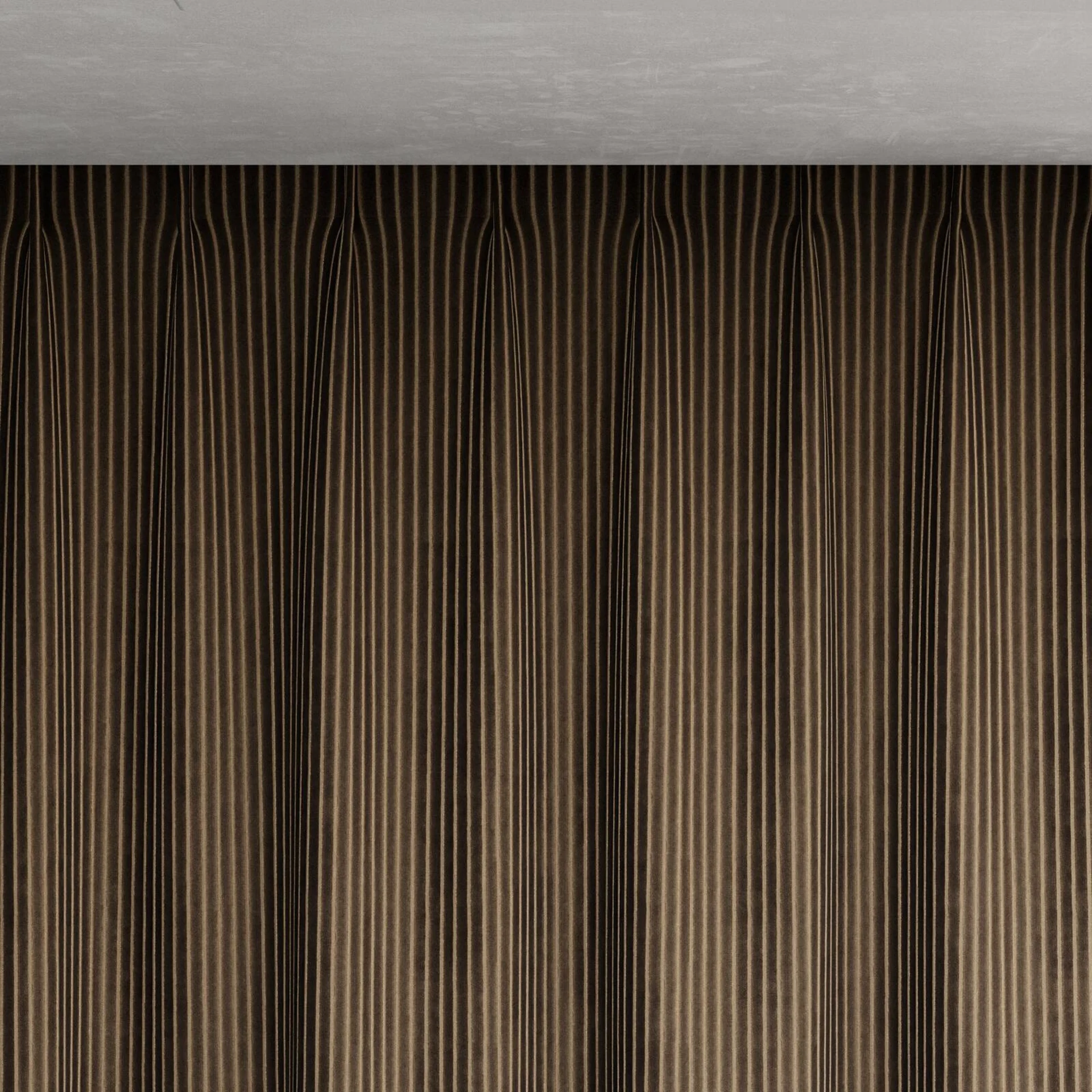 Top view of Embrace Chocolate, pinch pleat