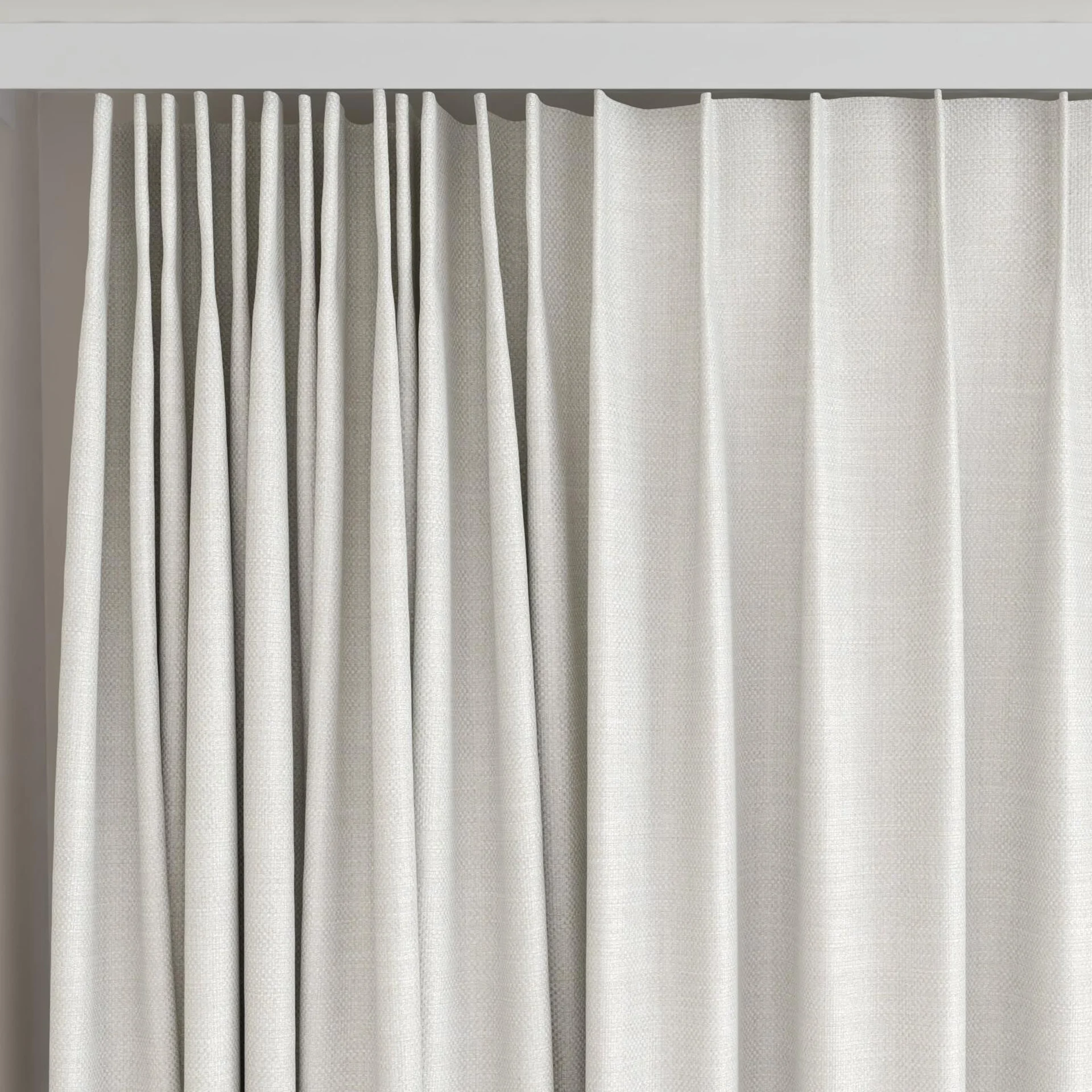 Top view of Latin Cyclone, on curtain rail