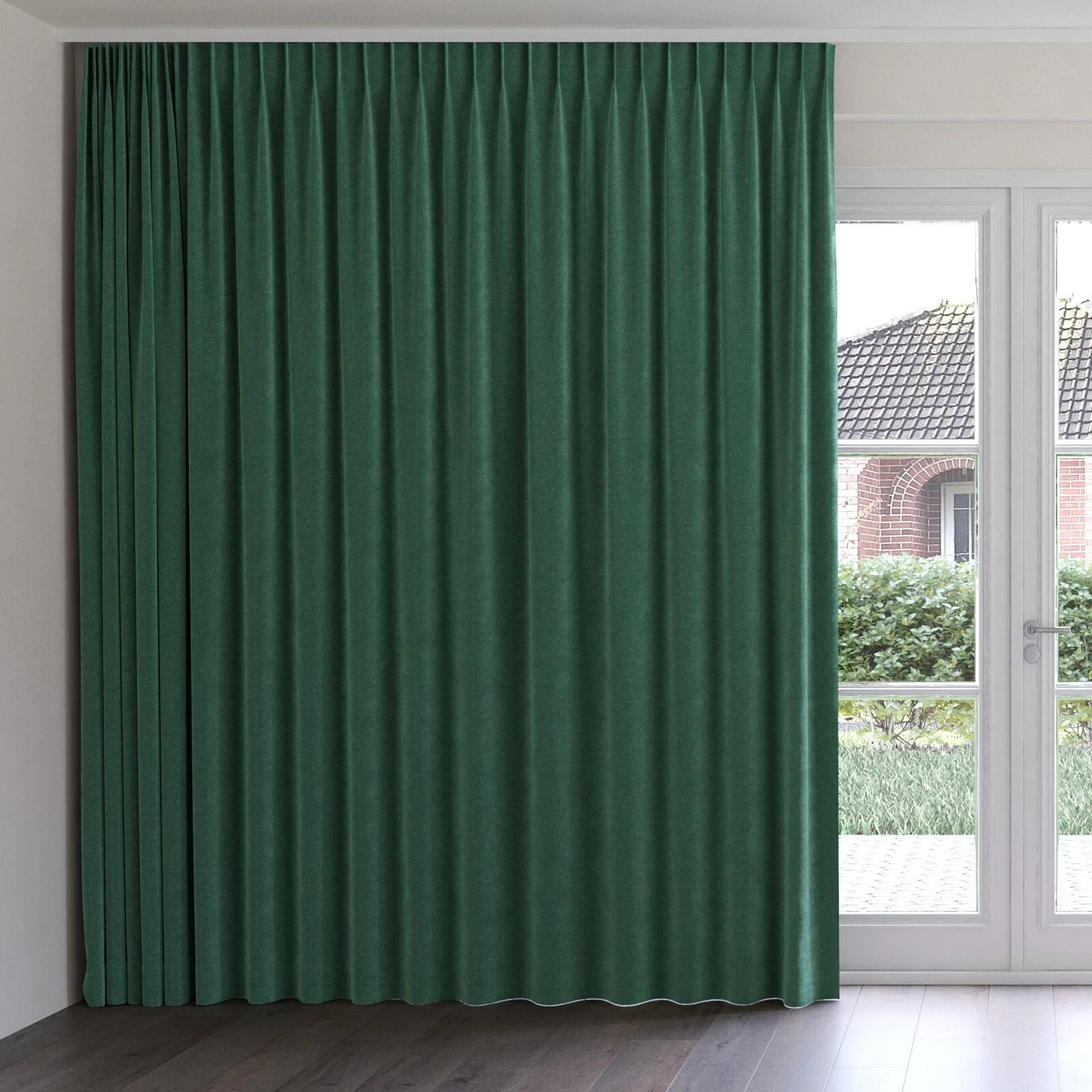 Front view of Geneva Ivy, on curtain rail