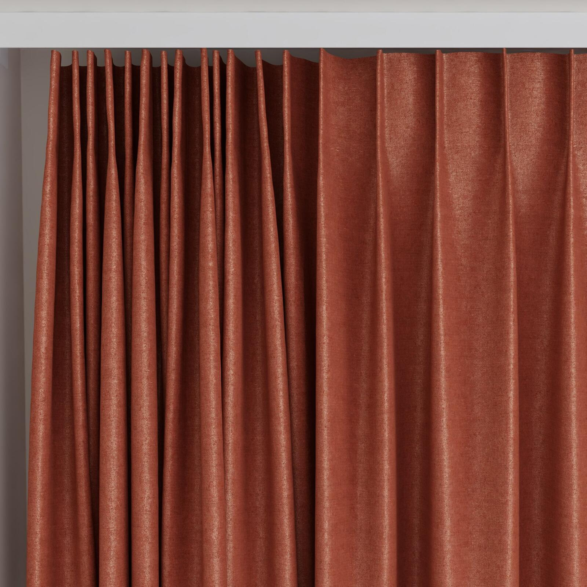 Top view of Drama Chutney, on curtain rail