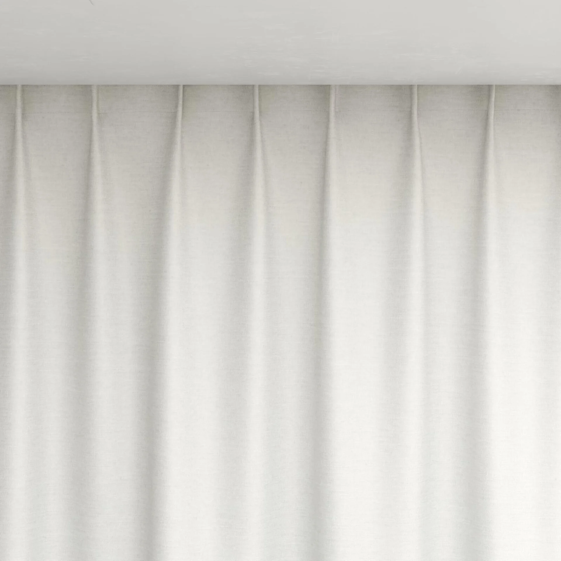 Top view of Provence Pearl, pinch pleat