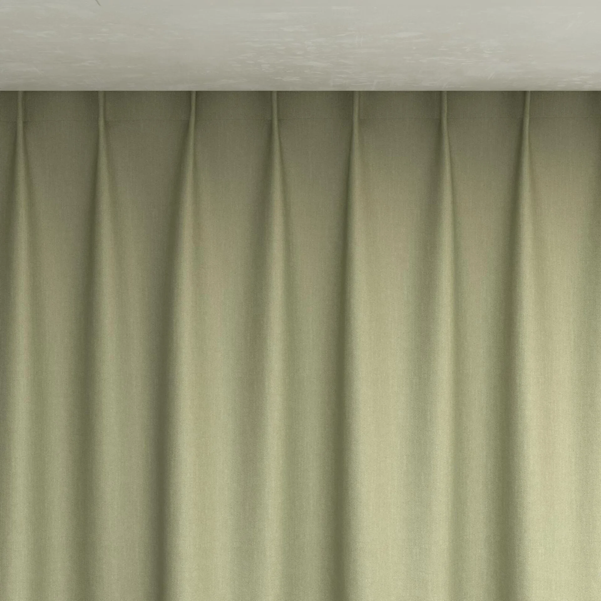 Top view of Excel Pear, pinch pleat