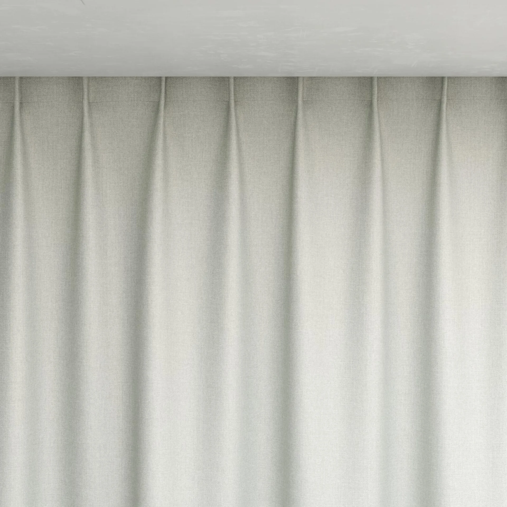 Top view of Jupiter Wool, pinch pleat