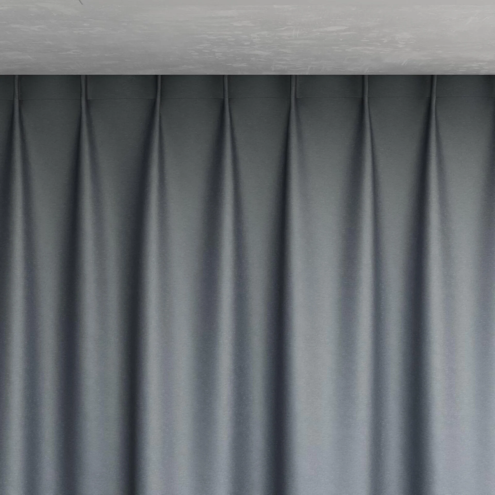 Top view of Stellar Blackout Charcoal, pinch pleat