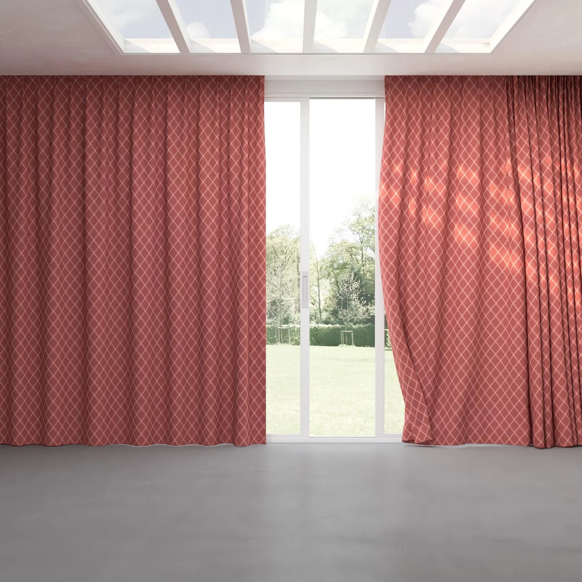 Full view of Pantheon Bellini, pinch pleat