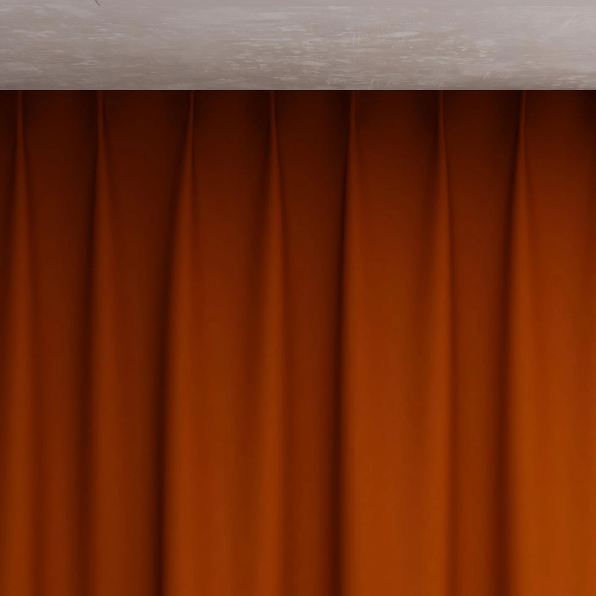 Top view of Vela Clementine, pinch pleat