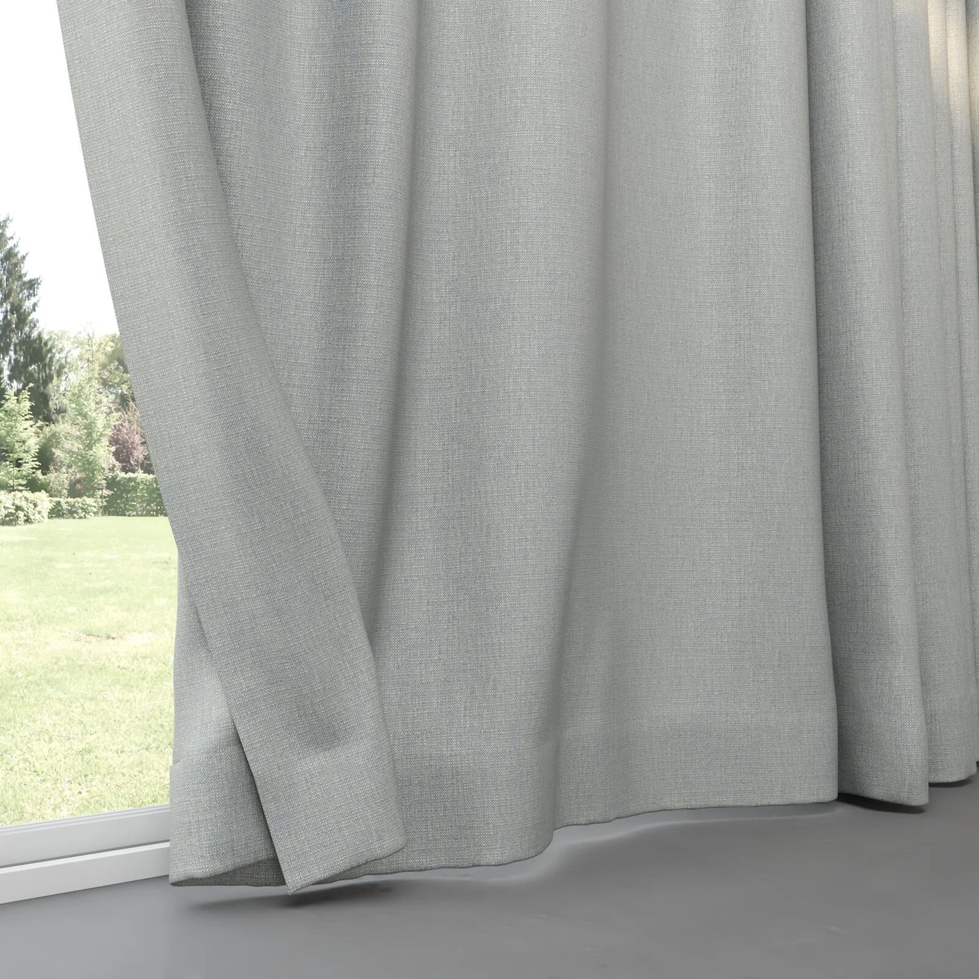 Bottom view of Gent Sky, pinch pleat