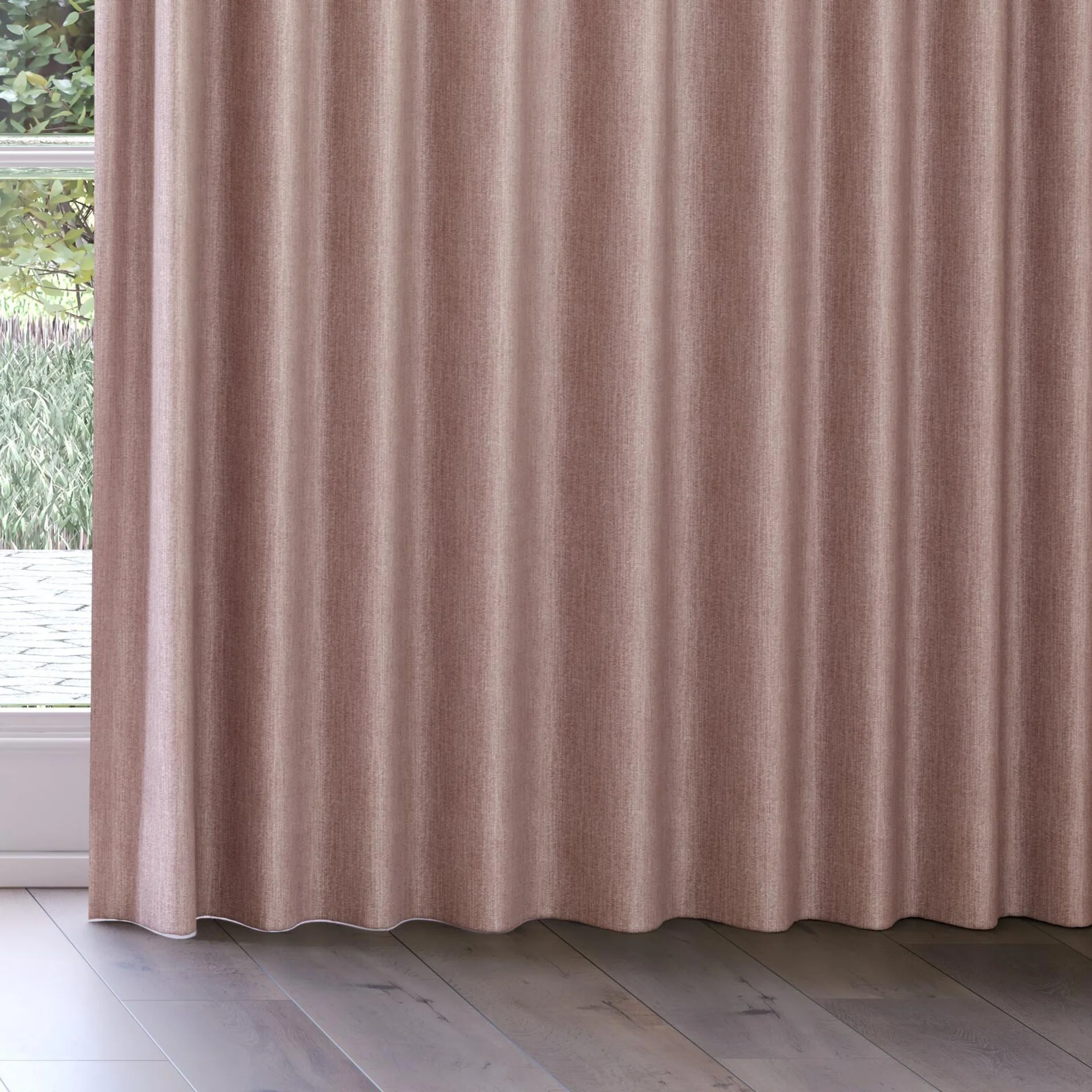 Bottom view of Trezor Boudoir, on curtain rail