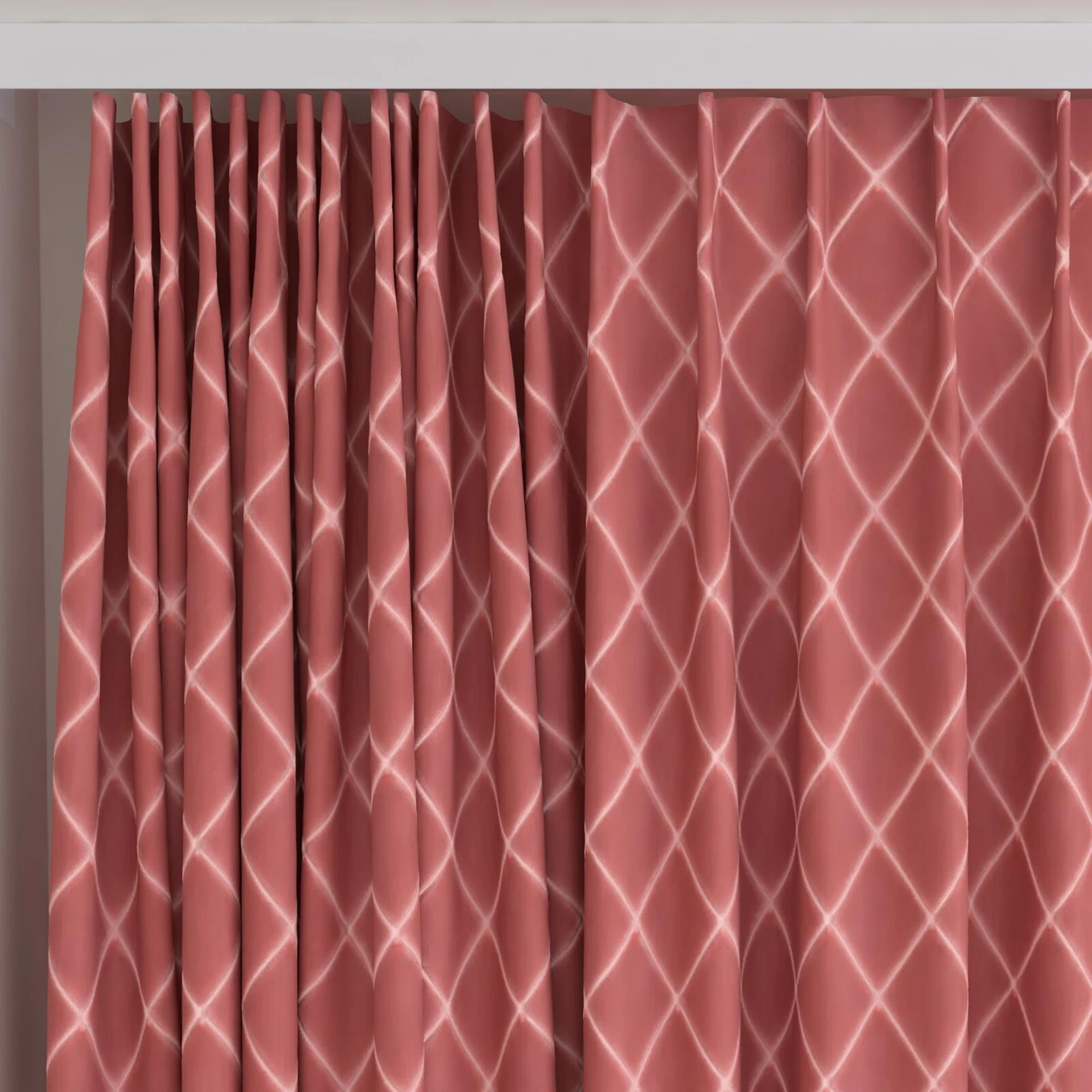 Top view of Pantheon Bellini, on curtain rail