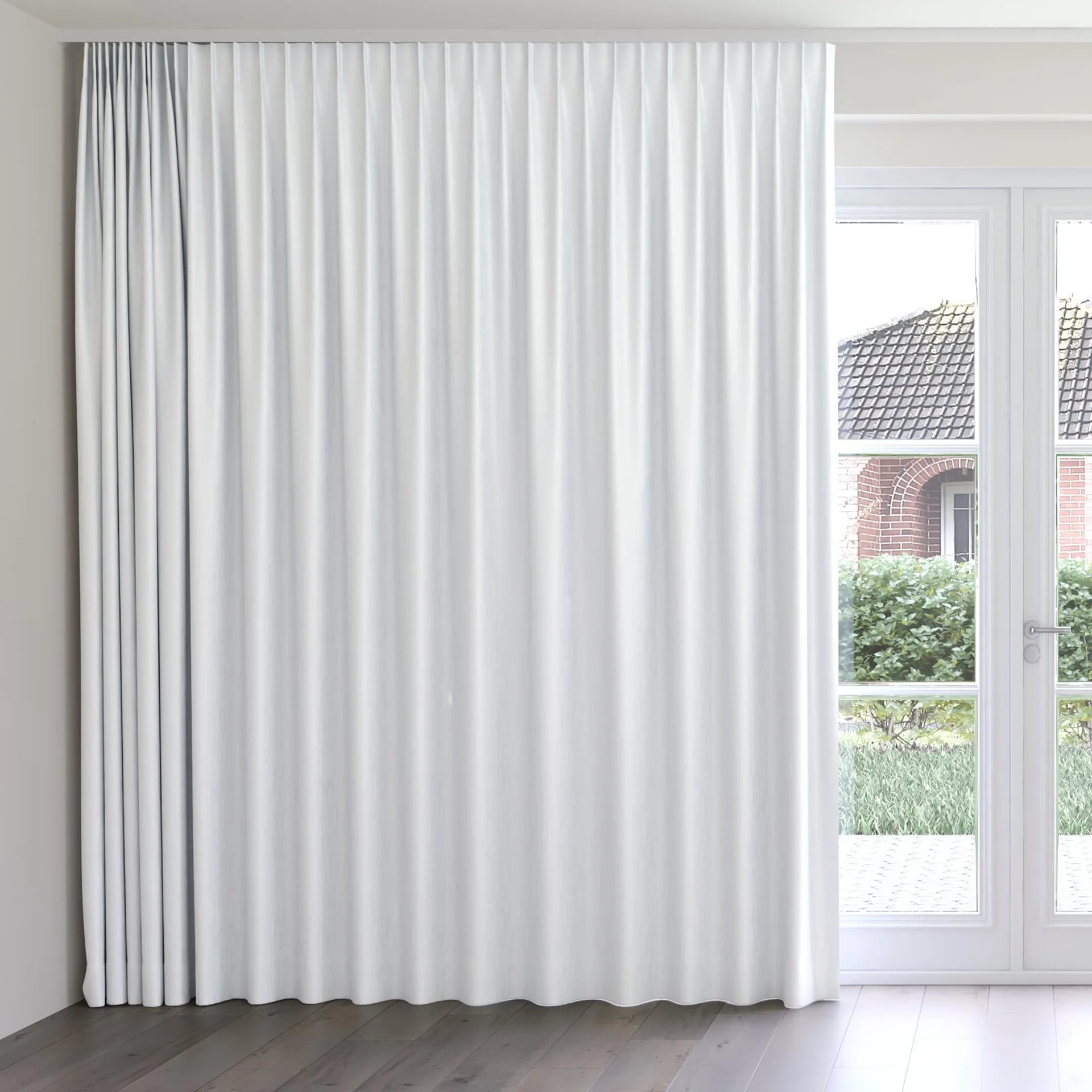 Front view of Aphelion Ice, on curtain rail