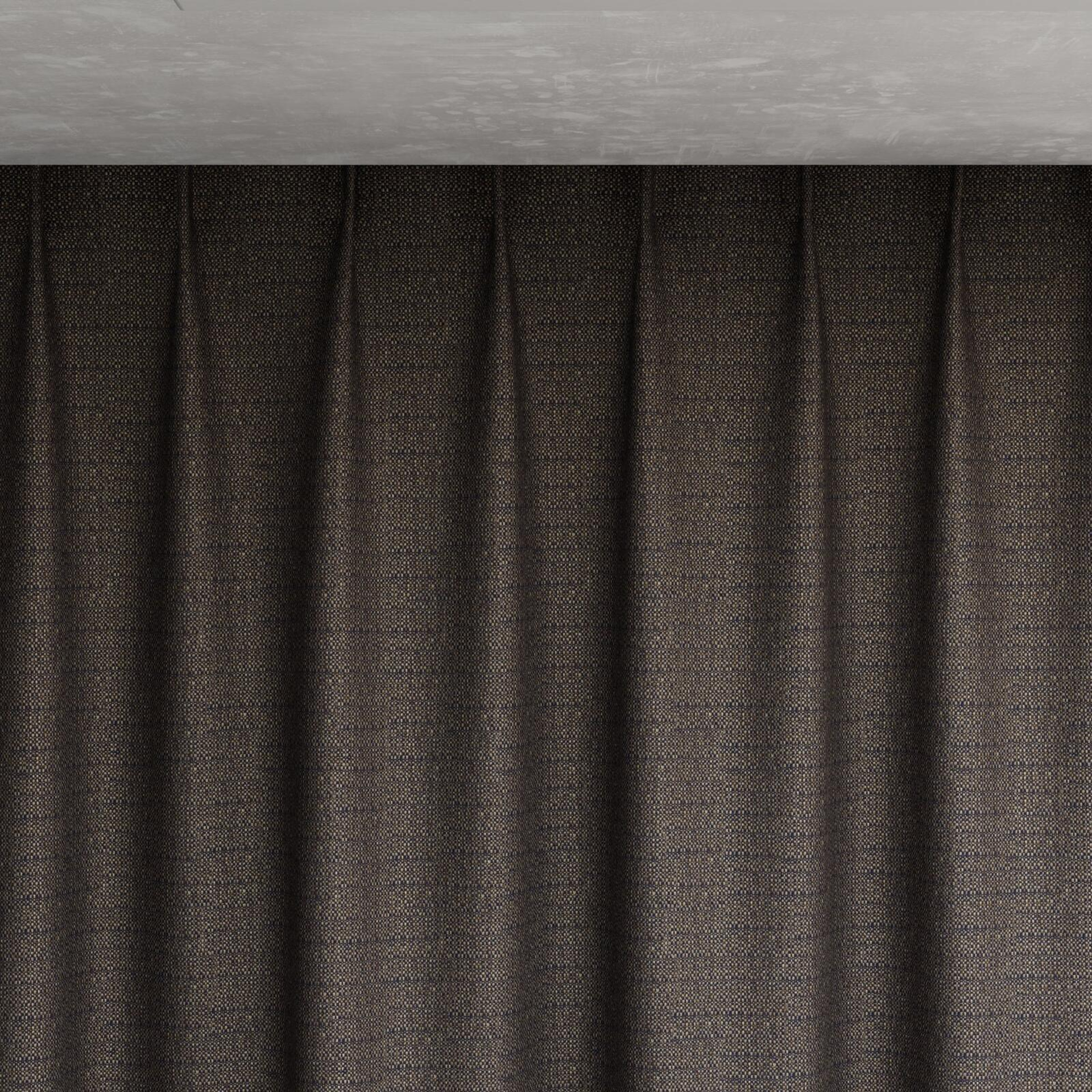 Top view of Saturn Praline, pinch pleat