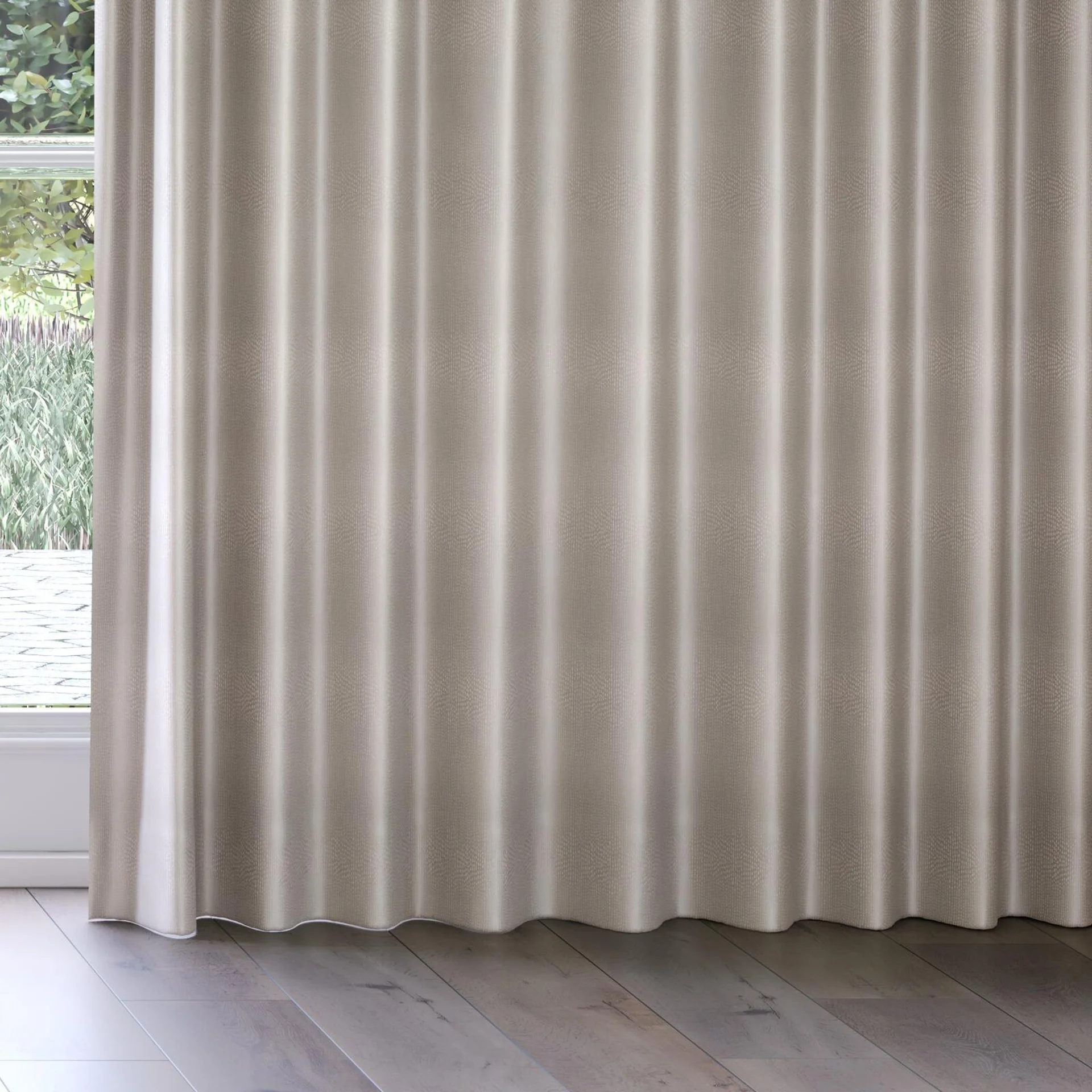 Bottom view of Glint Pelican, on curtain rail