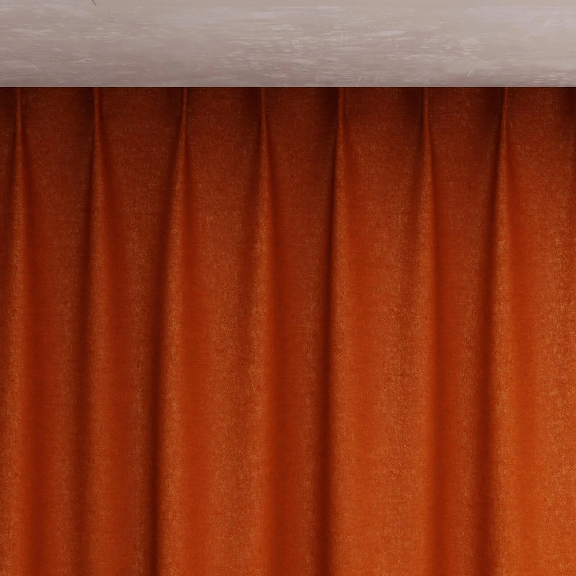 Top view of Drama Brick, pinch pleat