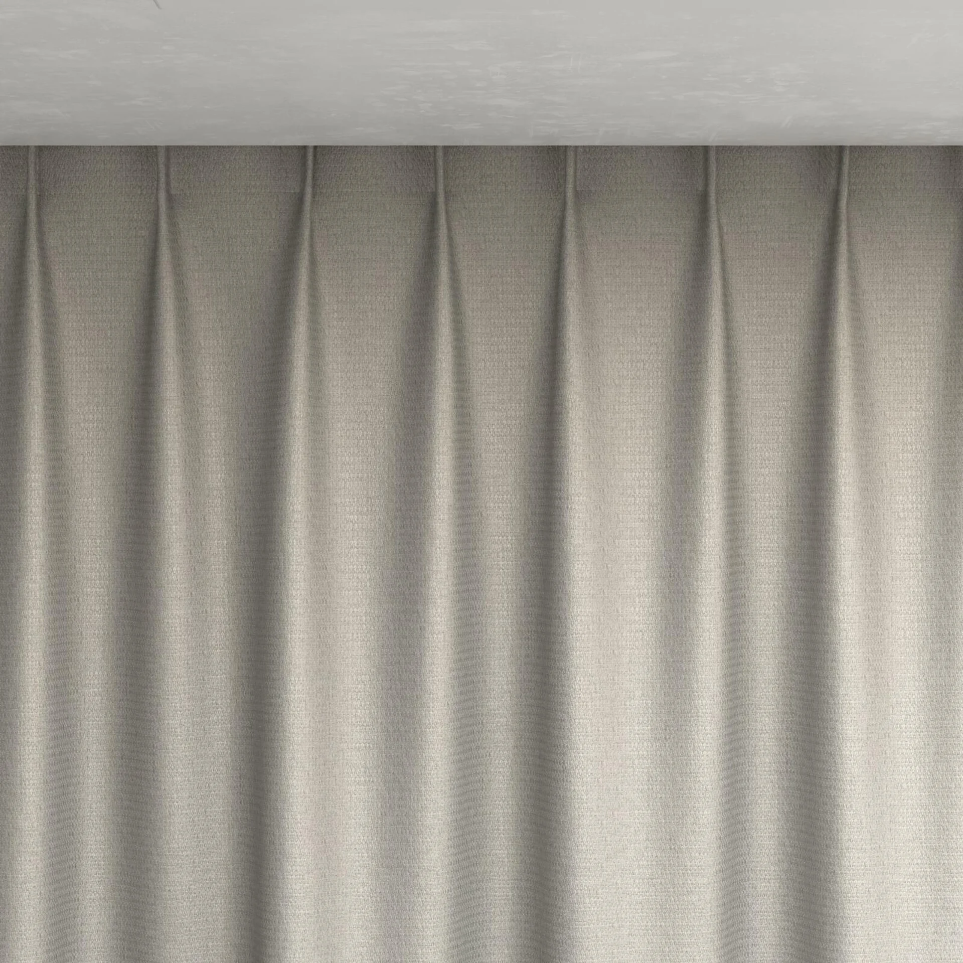 Top view of Kennedy II Blackout Driftwood, pinch pleat